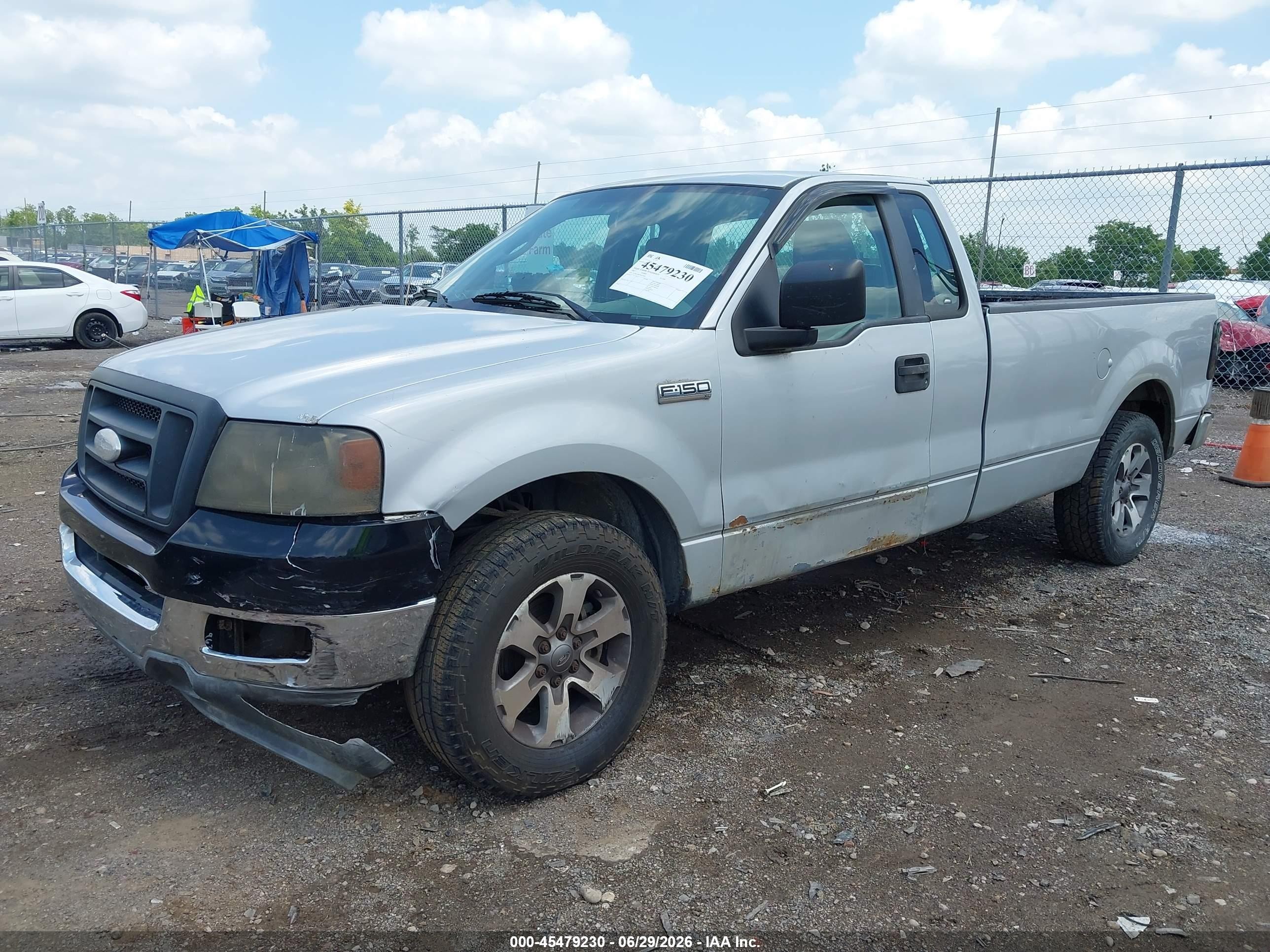 2007 Ford F-150 Stx/xl/xlt Silver vin: 1FTRF12287NA32895
