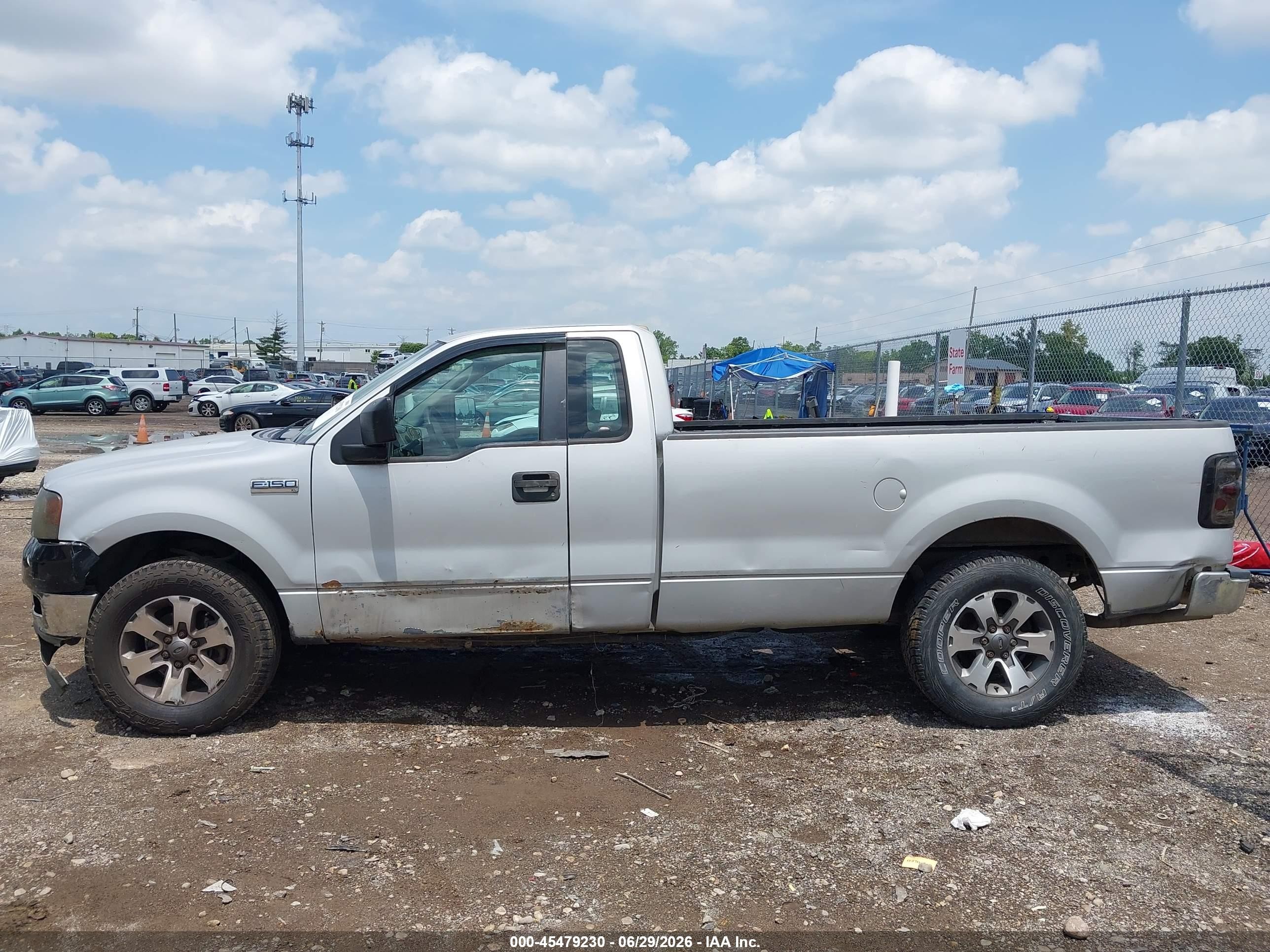2007 Ford F-150 Stx/xl/xlt Silver vin: 1FTRF12287NA32895