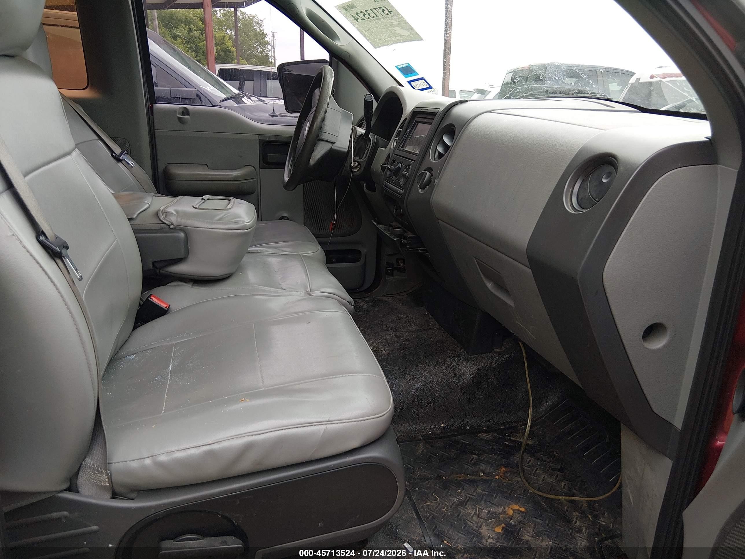 2007 Ford F-150 Stx/xl/xlt Maroon vin: 1FTRF12287NA44643