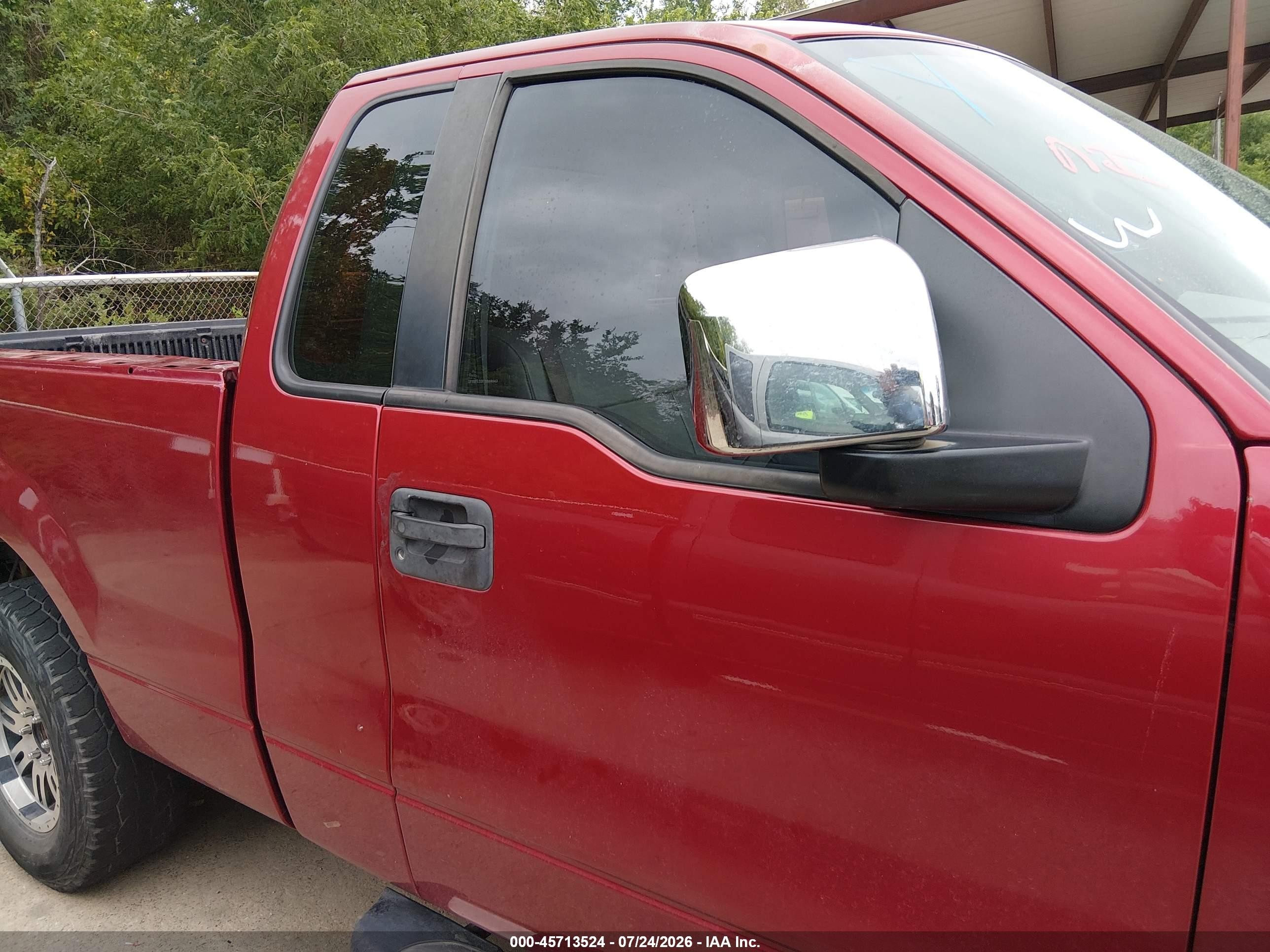 2007 Ford F-150 Stx/xl/xlt Maroon vin: 1FTRF12287NA44643