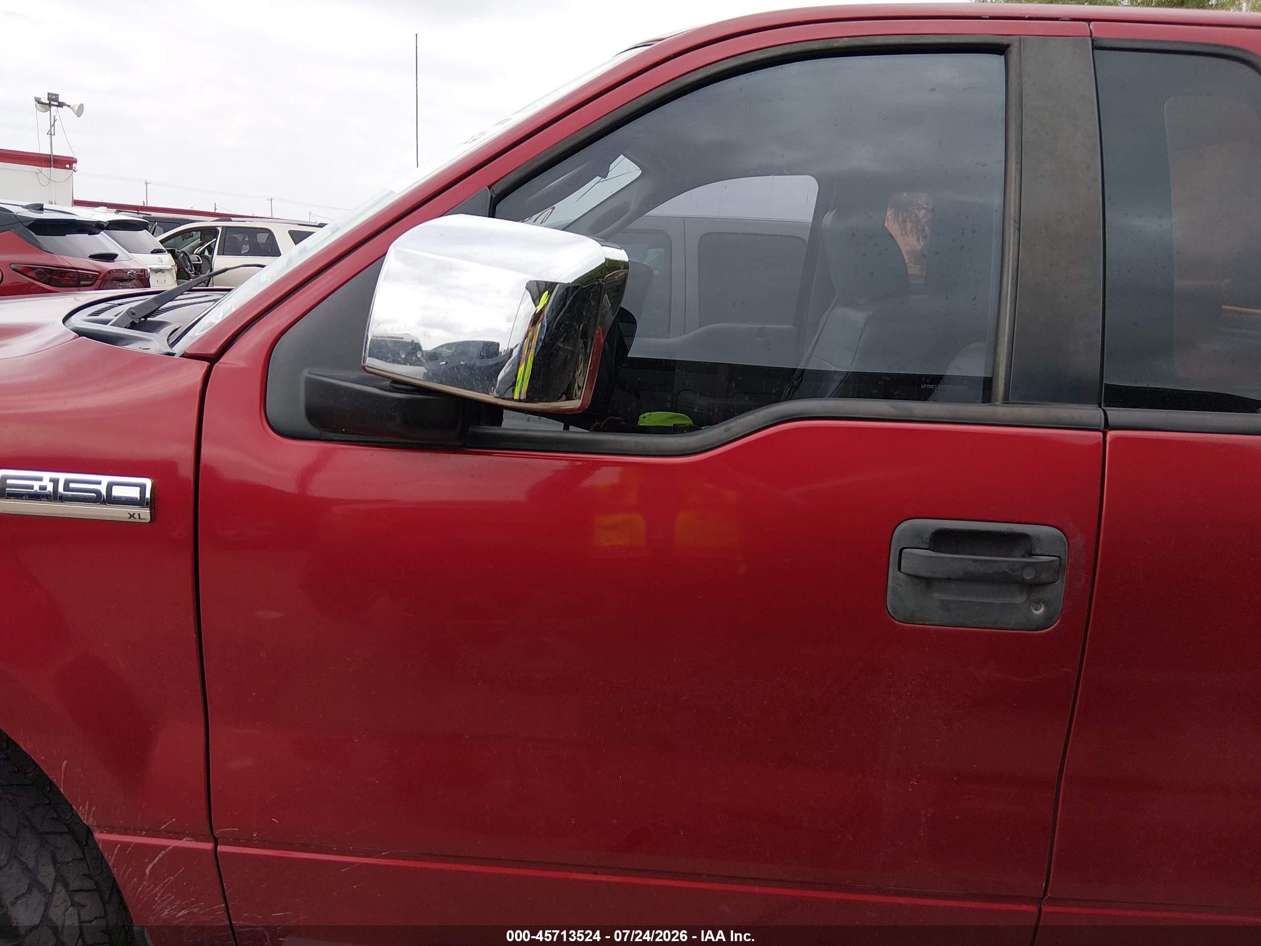 2007 Ford F-150 Stx/xl/xlt Maroon vin: 1FTRF12287NA44643
