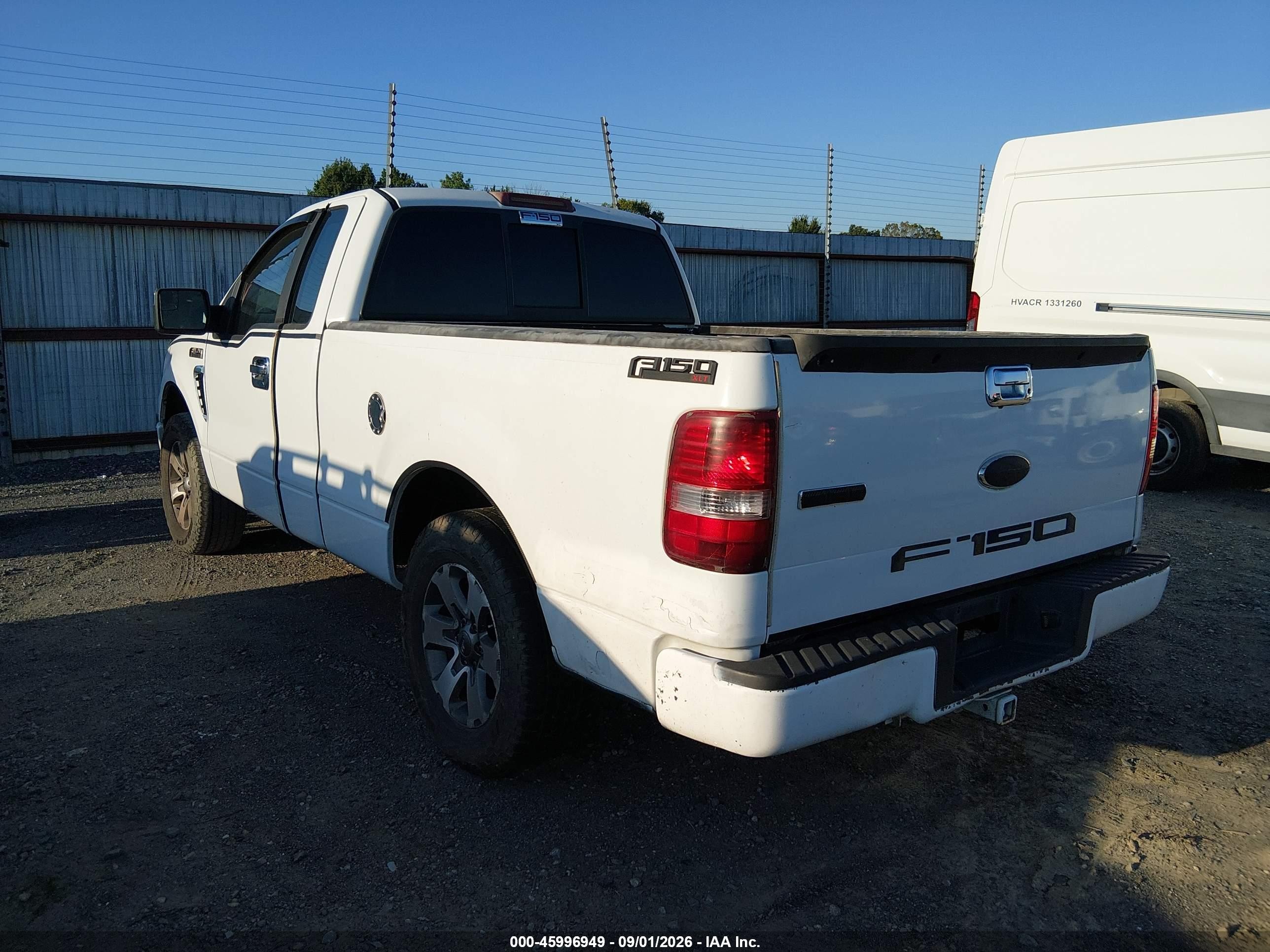 2007 Ford F-150 Stx/xl/xlt White vin: 1FTRF12287NA69252