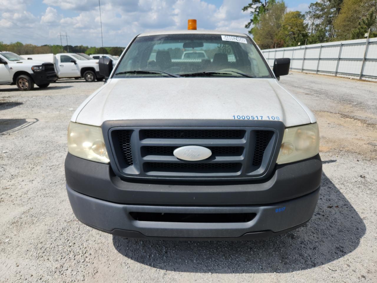 2008 Ford F150 Xl White vin: 1FTRF12288KB80631 Damage: Left Head Lamp, Faded, Repair Required