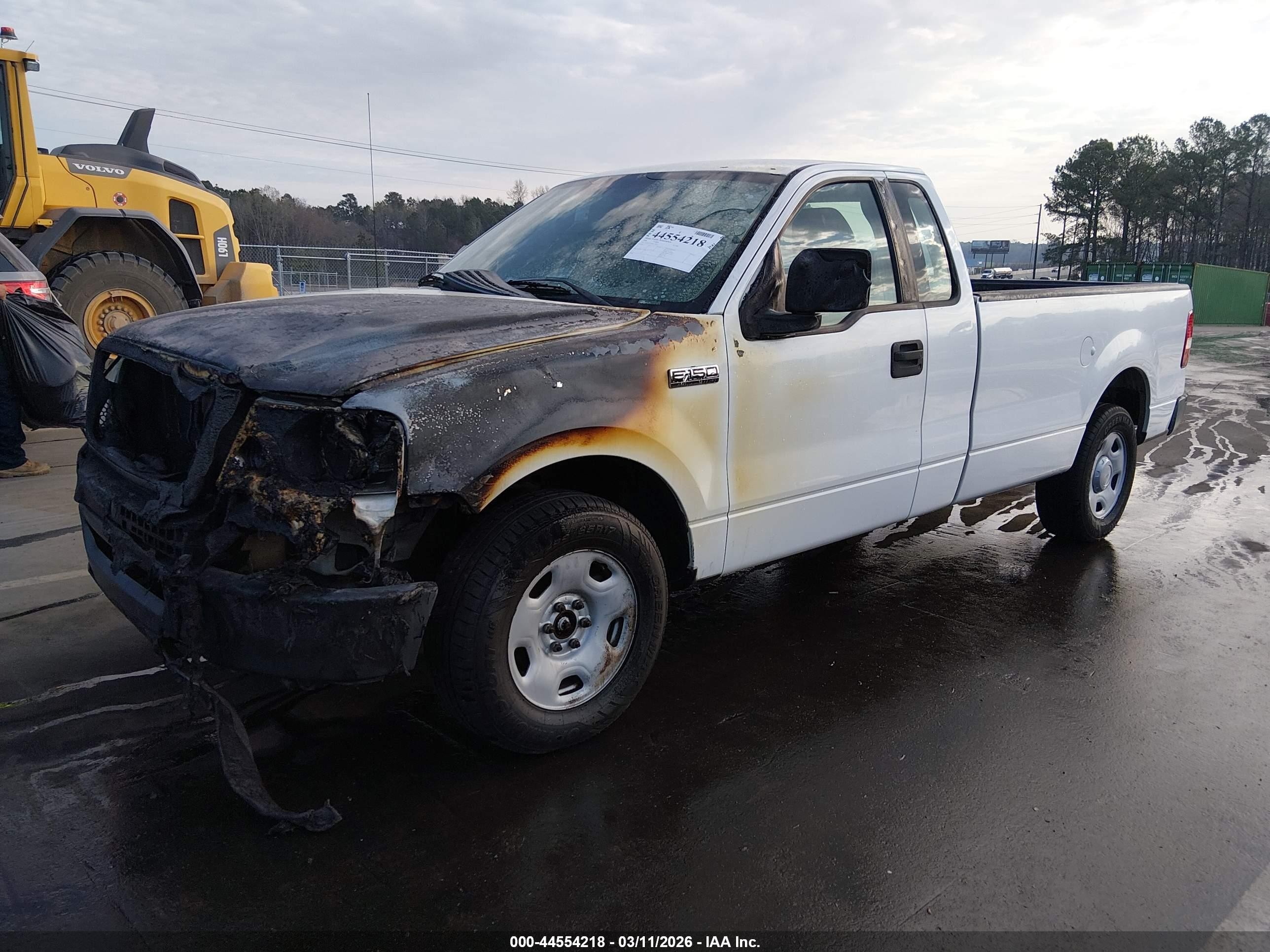 2008 Ford F-150 Stx/xl/xlt White vin: 1FTRF12288KC74203