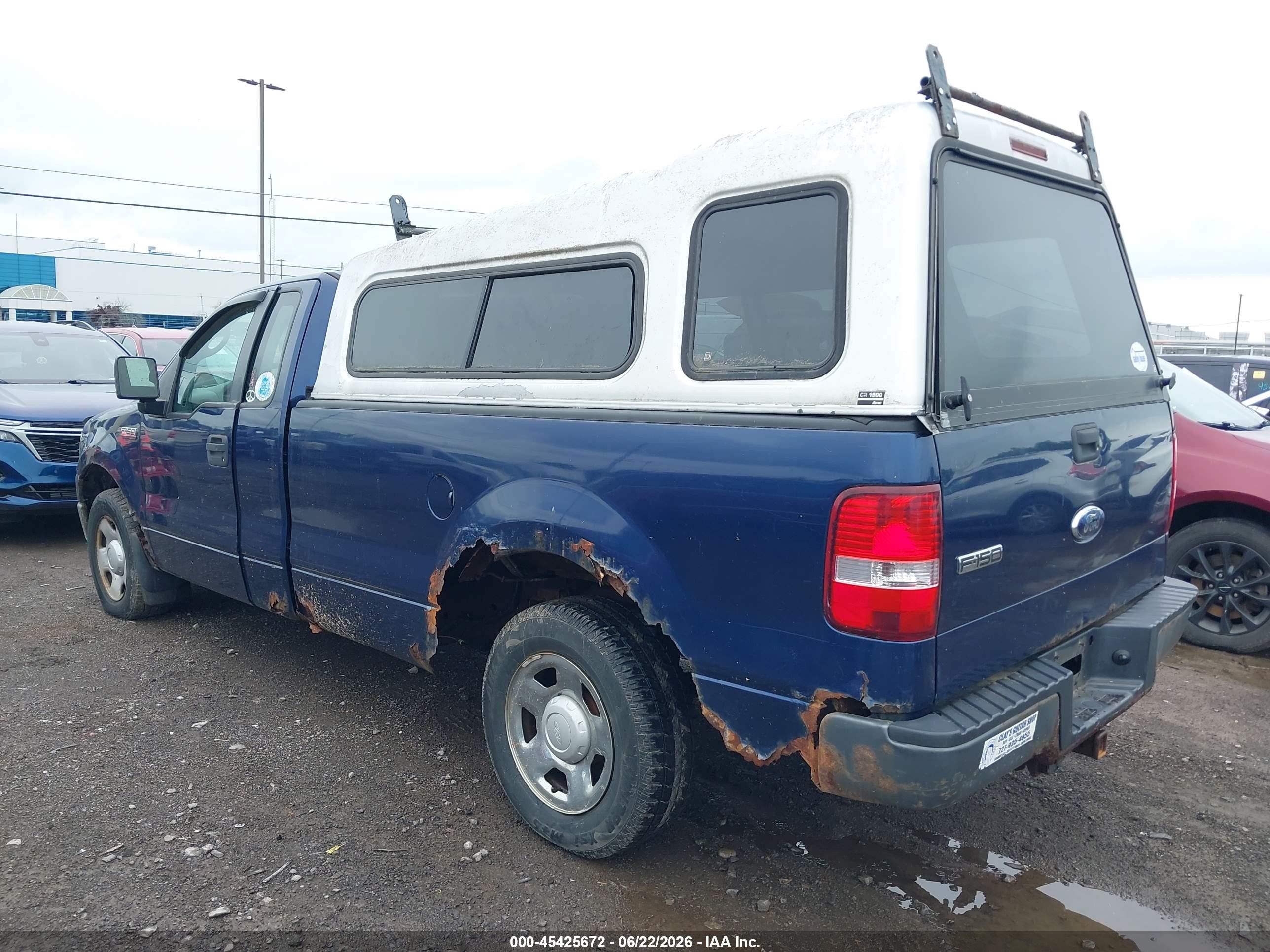 2008 Ford F-150 Stx/xl/xlt Blue vin: 1FTRF12288KD20872