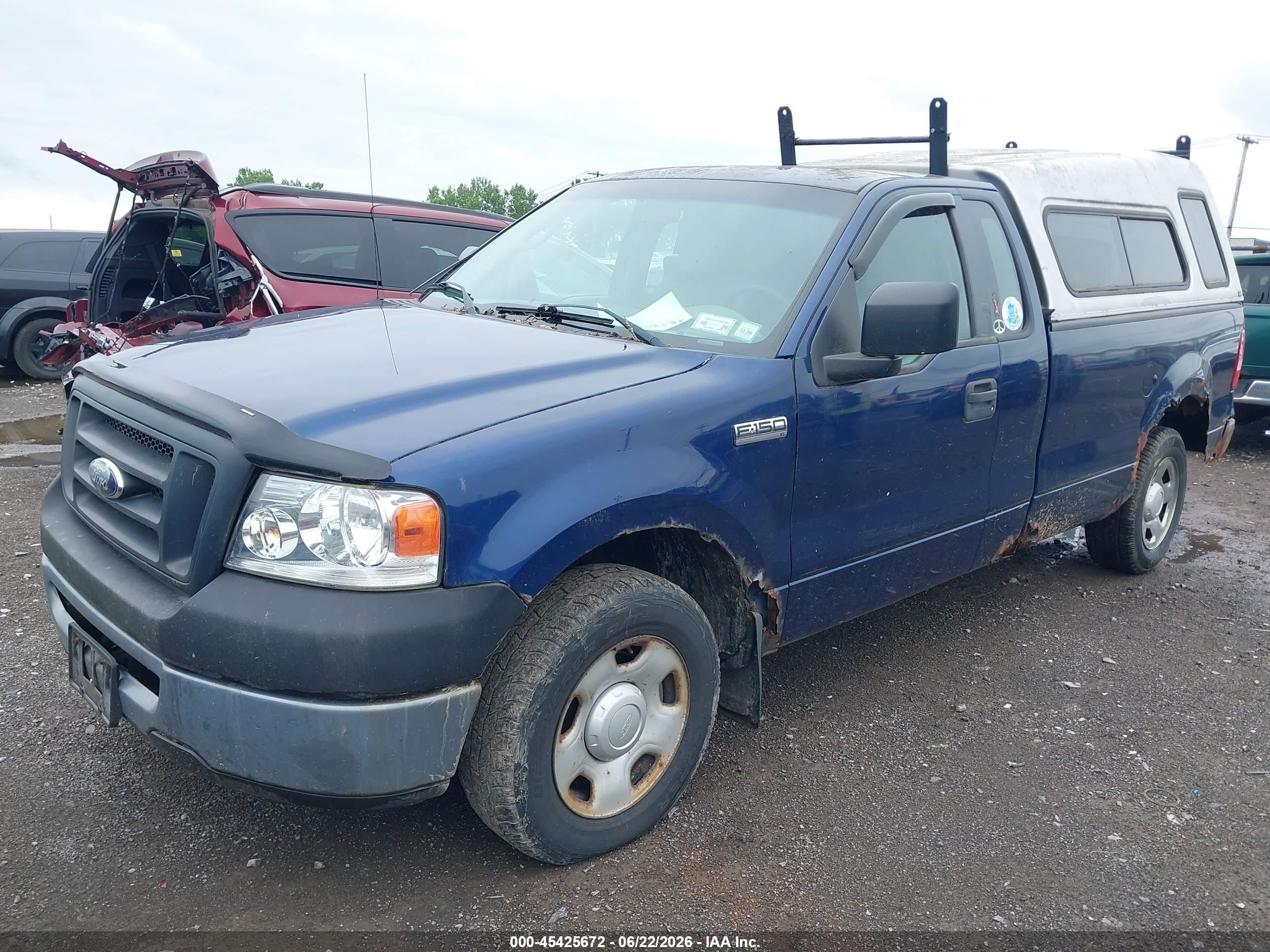 2008 Ford F-150 Stx/xl/xlt Blue vin: 1FTRF12288KD20872