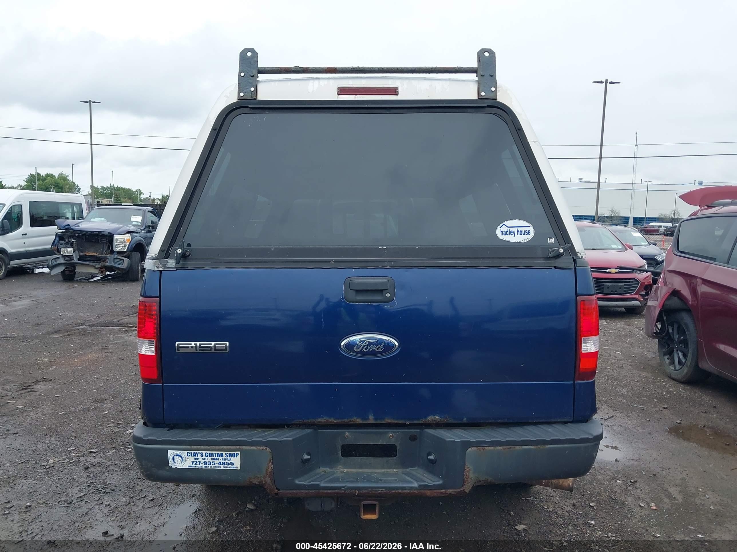 2008 Ford F-150 Stx/xl/xlt Blue vin: 1FTRF12288KD20872