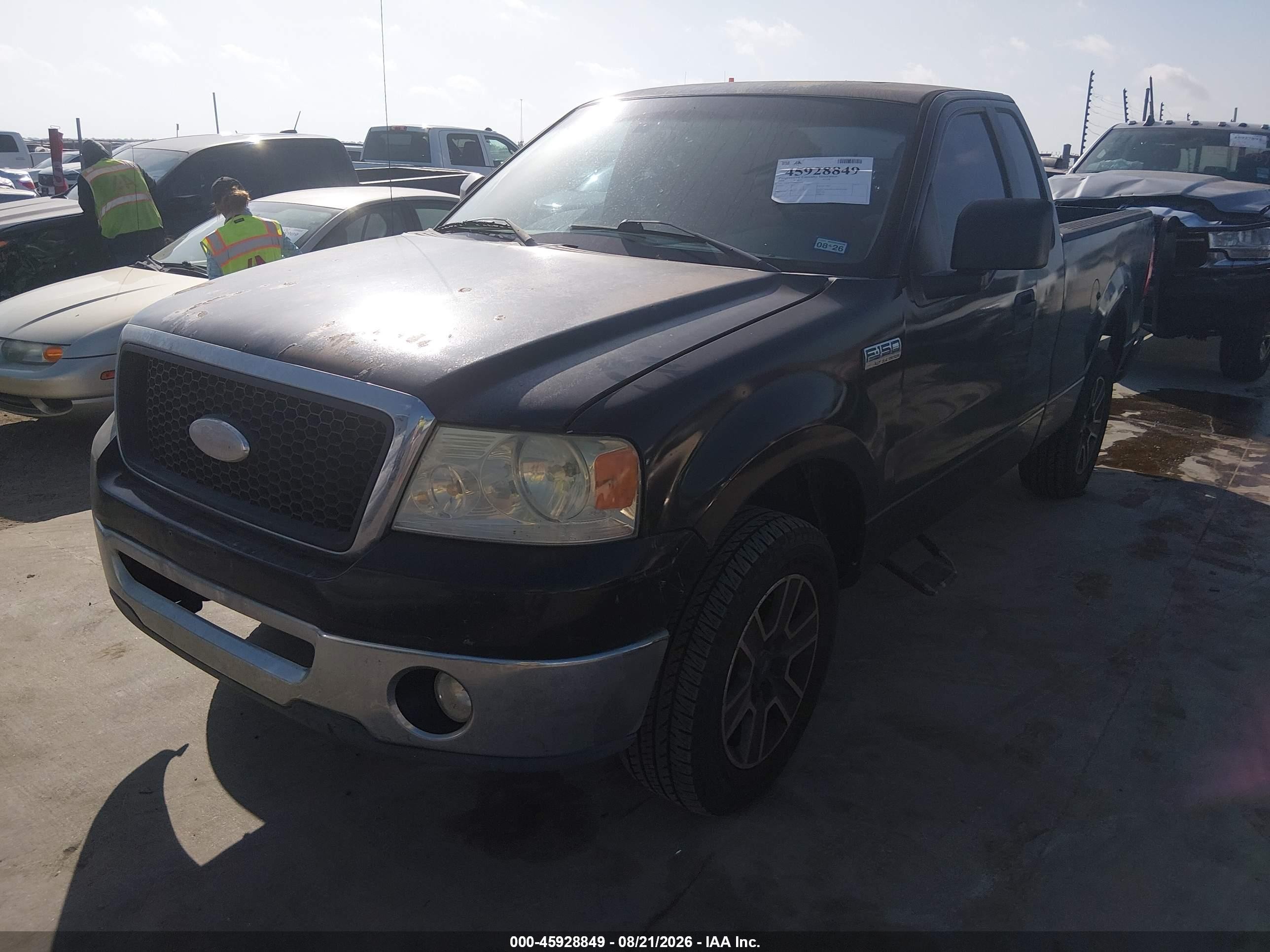 2008 Ford F-150 Stx/xl/xlt Black vin: 1FTRF12288KE71078