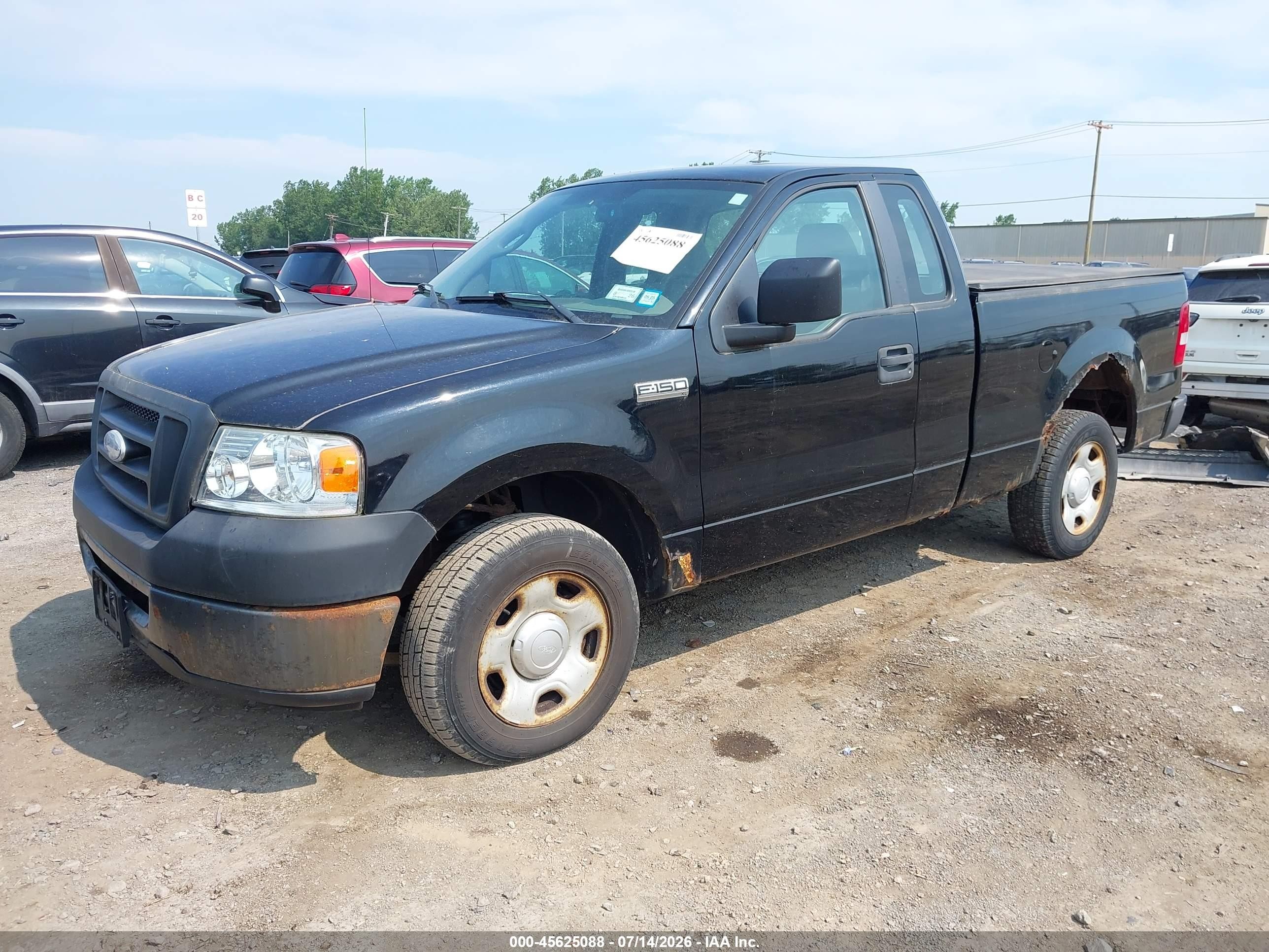 2008 Ford F-150 Stx/xl/xlt Black vin: 1FTRF12288KE96370