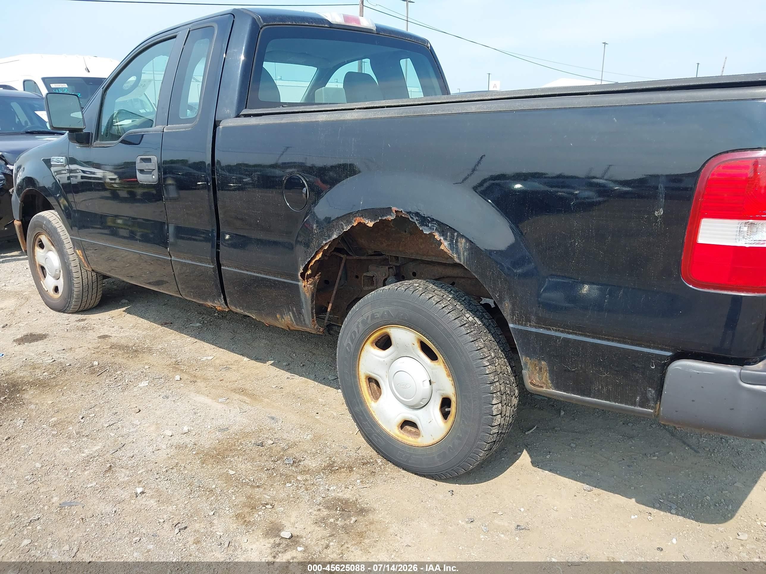 2008 Ford F-150 Stx/xl/xlt Black vin: 1FTRF12288KE96370