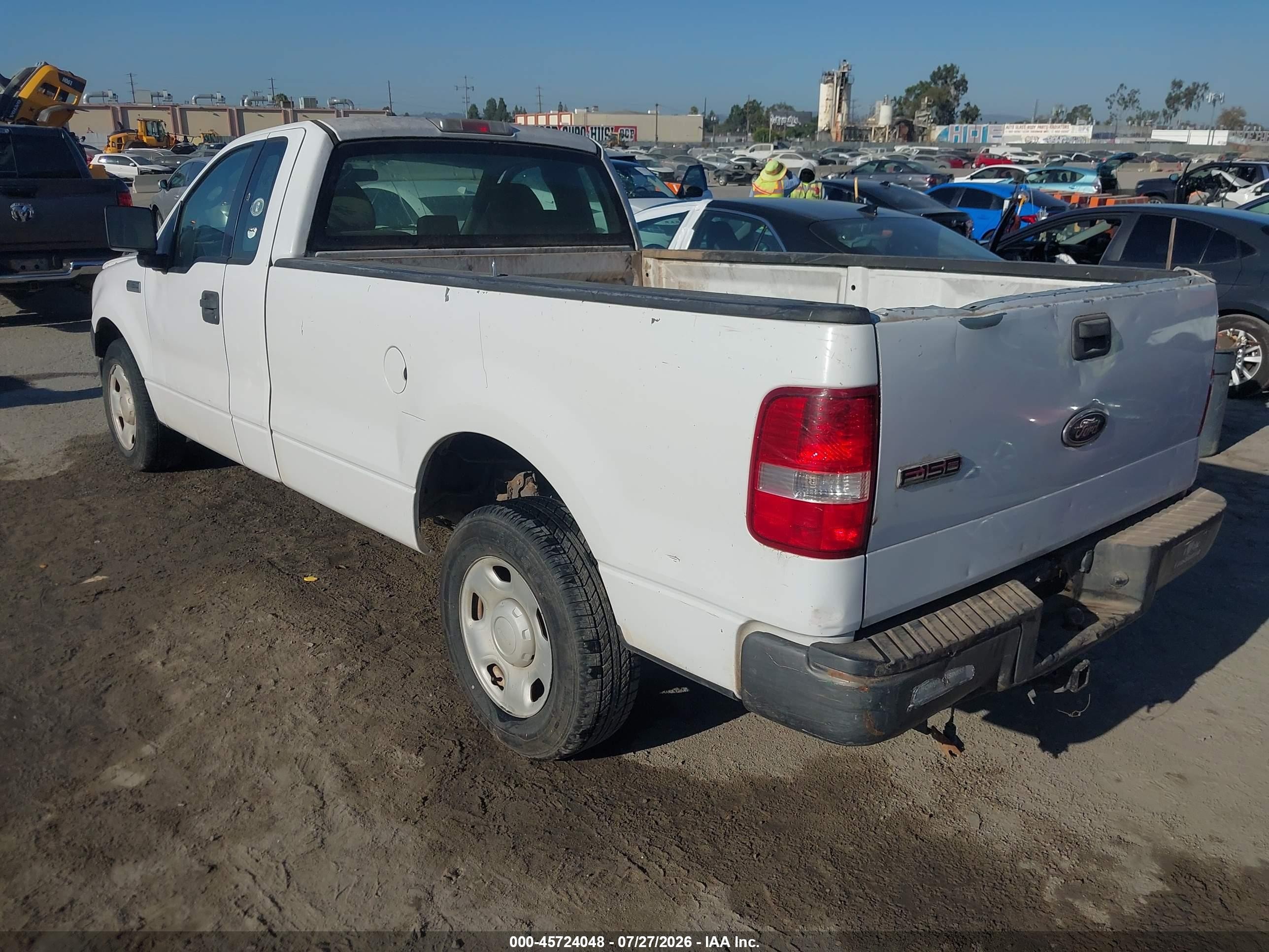 2005 Ford F-150 Stx/xl/xlt White vin: 1FTRF12295NB82253