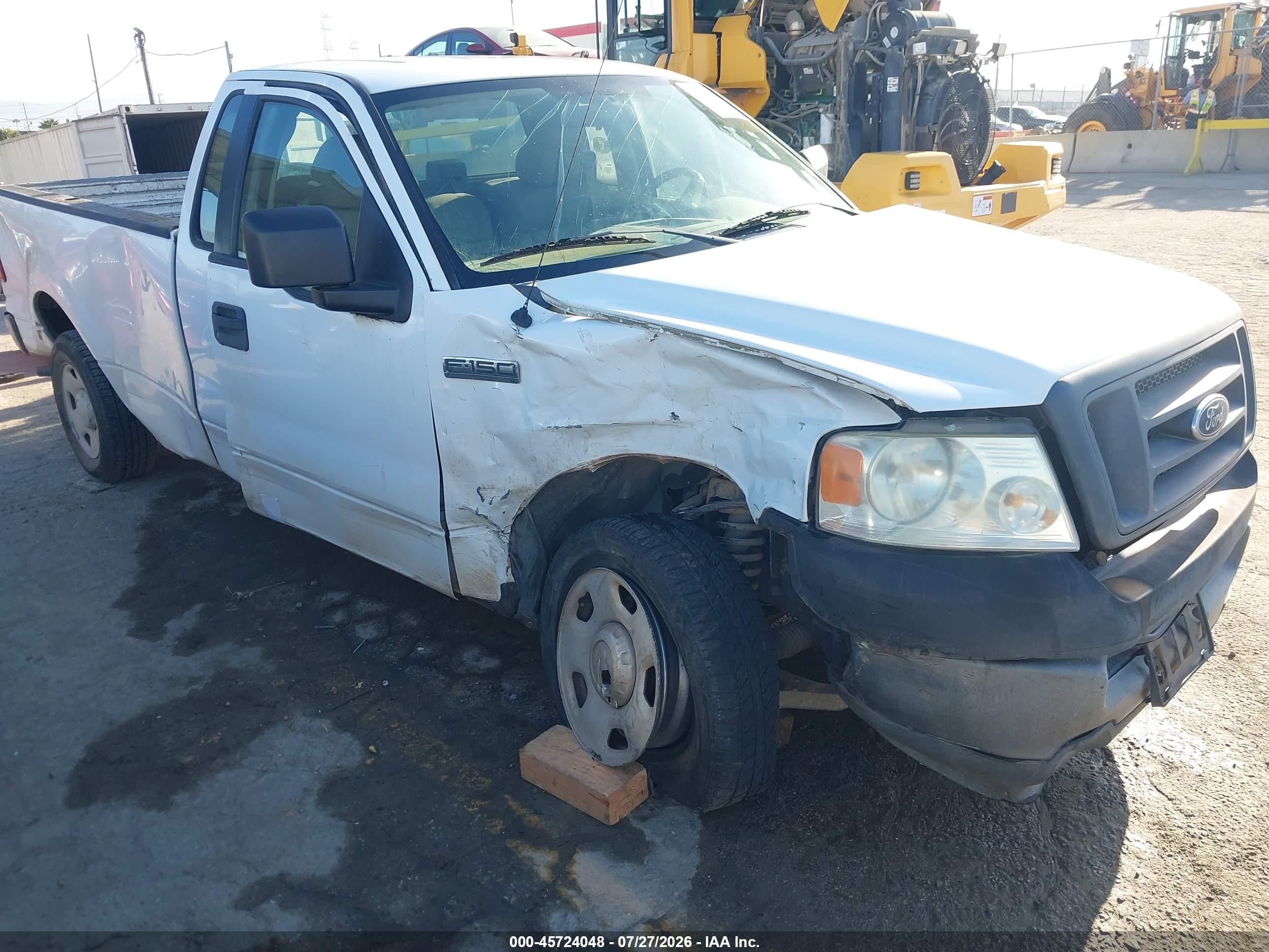 2005 Ford F-150 Stx/xl/xlt White vin: 1FTRF12295NB82253