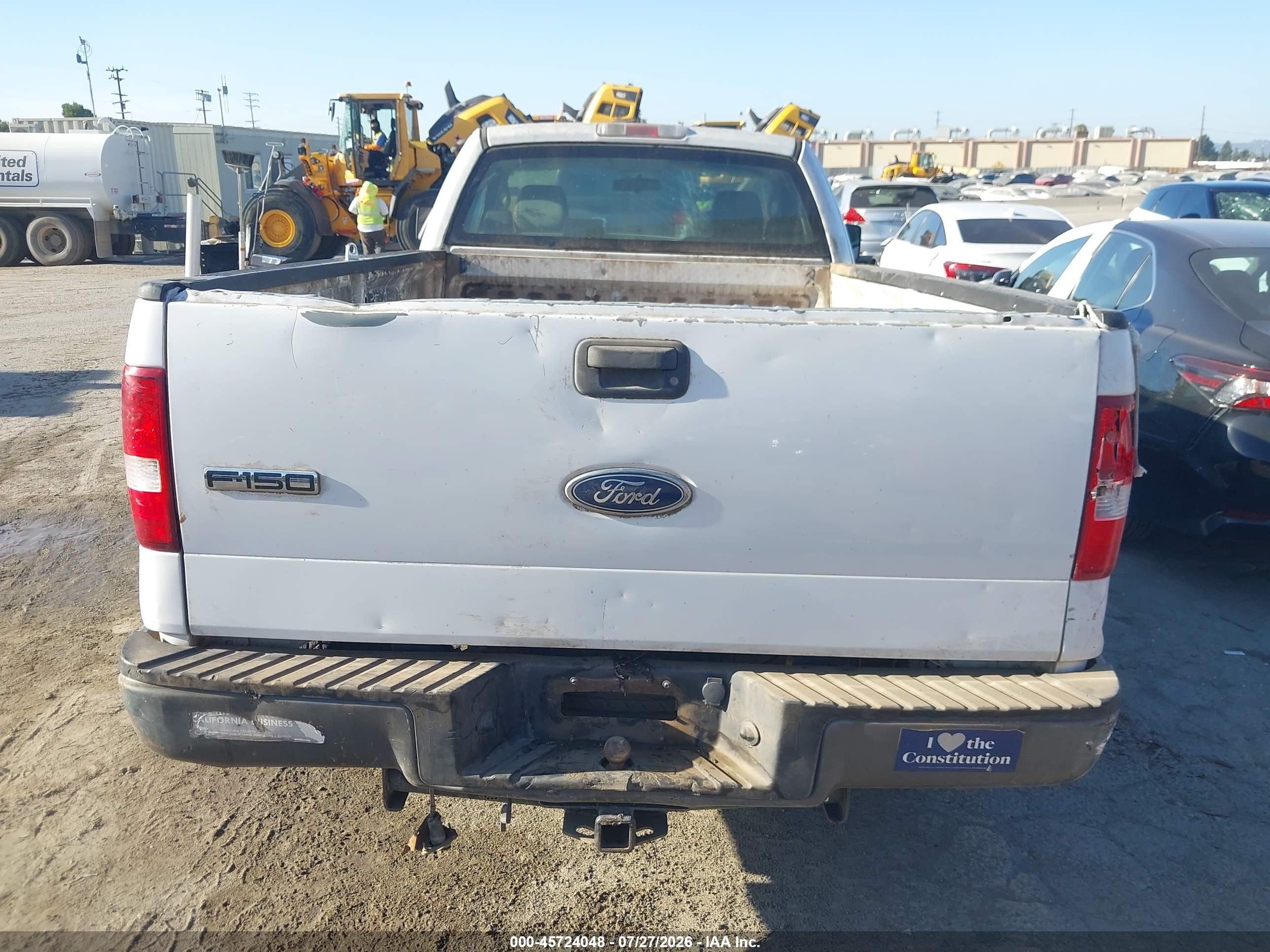 2005 Ford F-150 Stx/xl/xlt White vin: 1FTRF12295NB82253