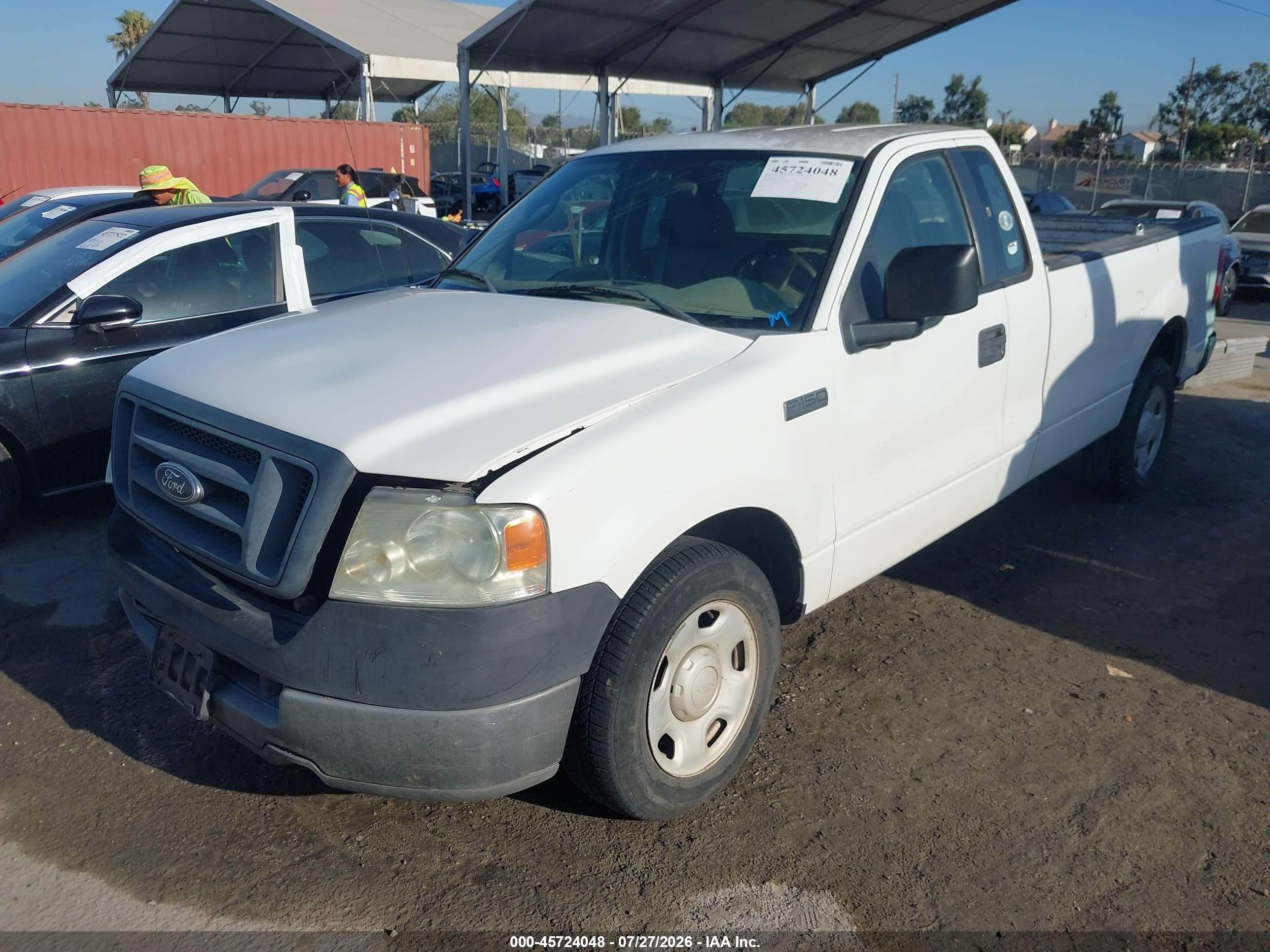 2005 Ford F-150 Stx/xl/xlt White vin: 1FTRF12295NB82253