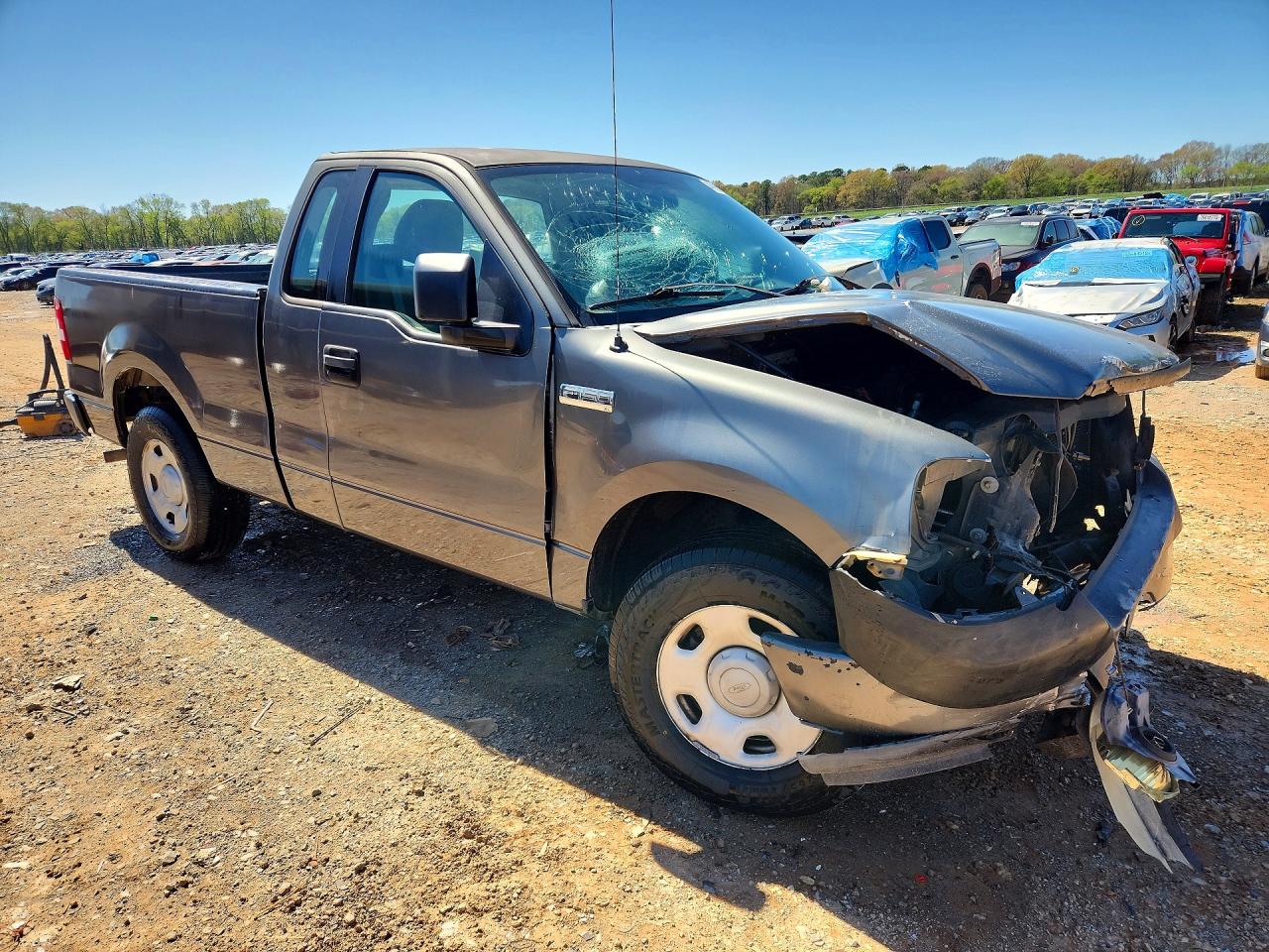 2006 Ford F150 Gray vin: 1FTRF12296NB36763