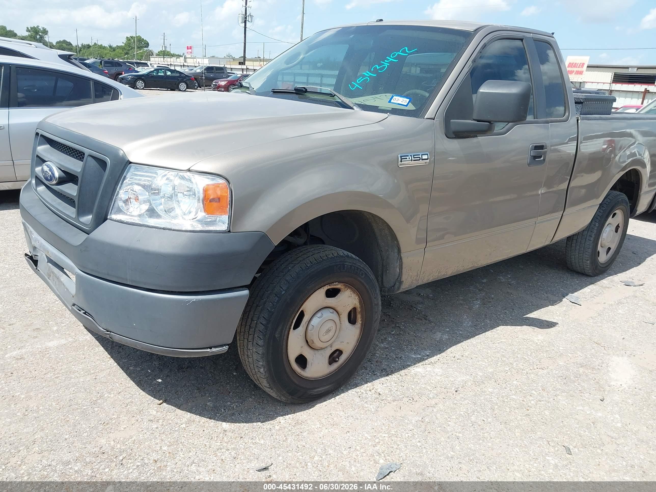 2006 Ford F-150 Stx/xl/xlt Tan vin: 1FTRF12296NB76597