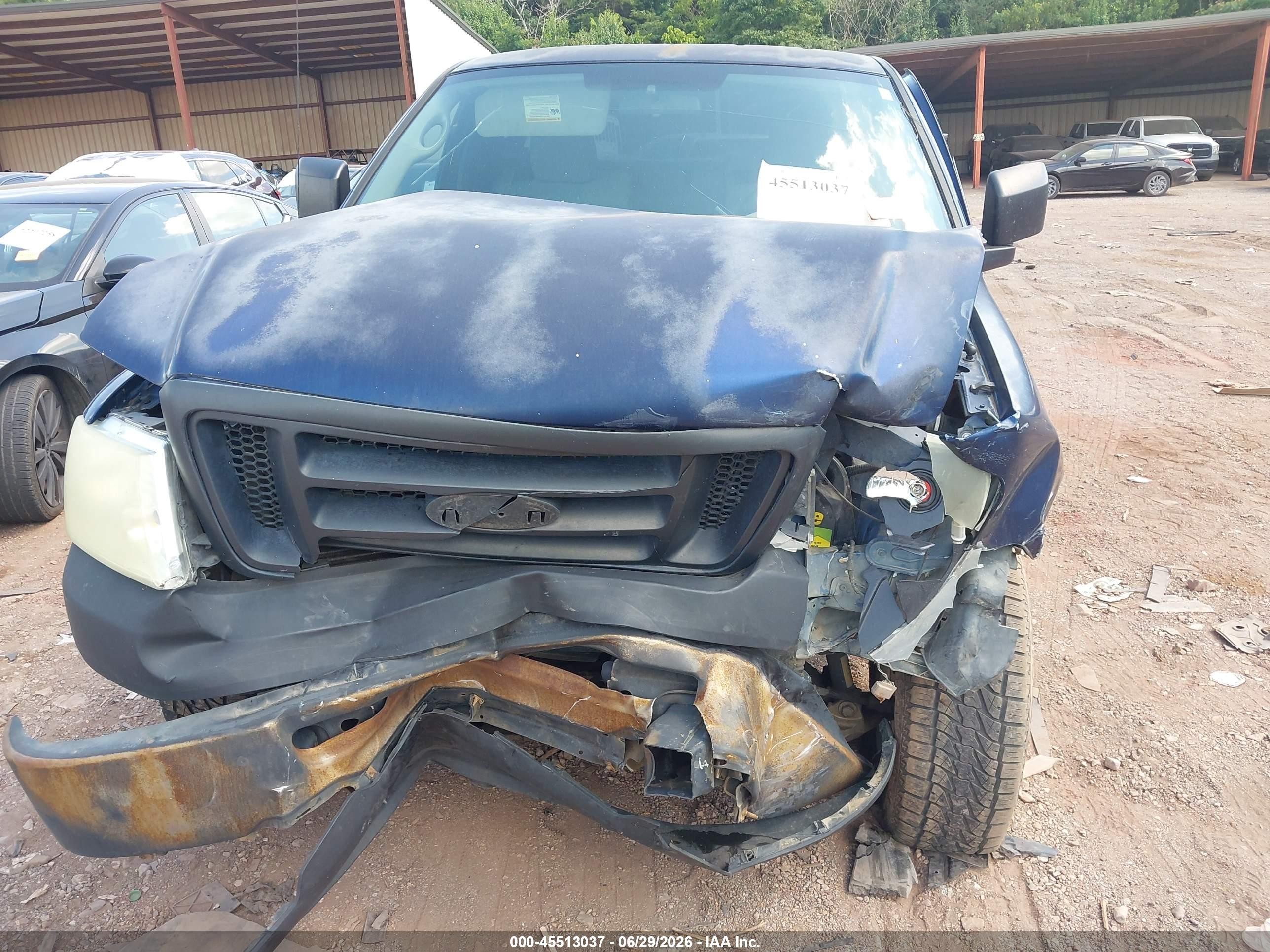 2007 Ford F-150 Stx/xl/xlt Blue vin: 1FTRF12297NA01476