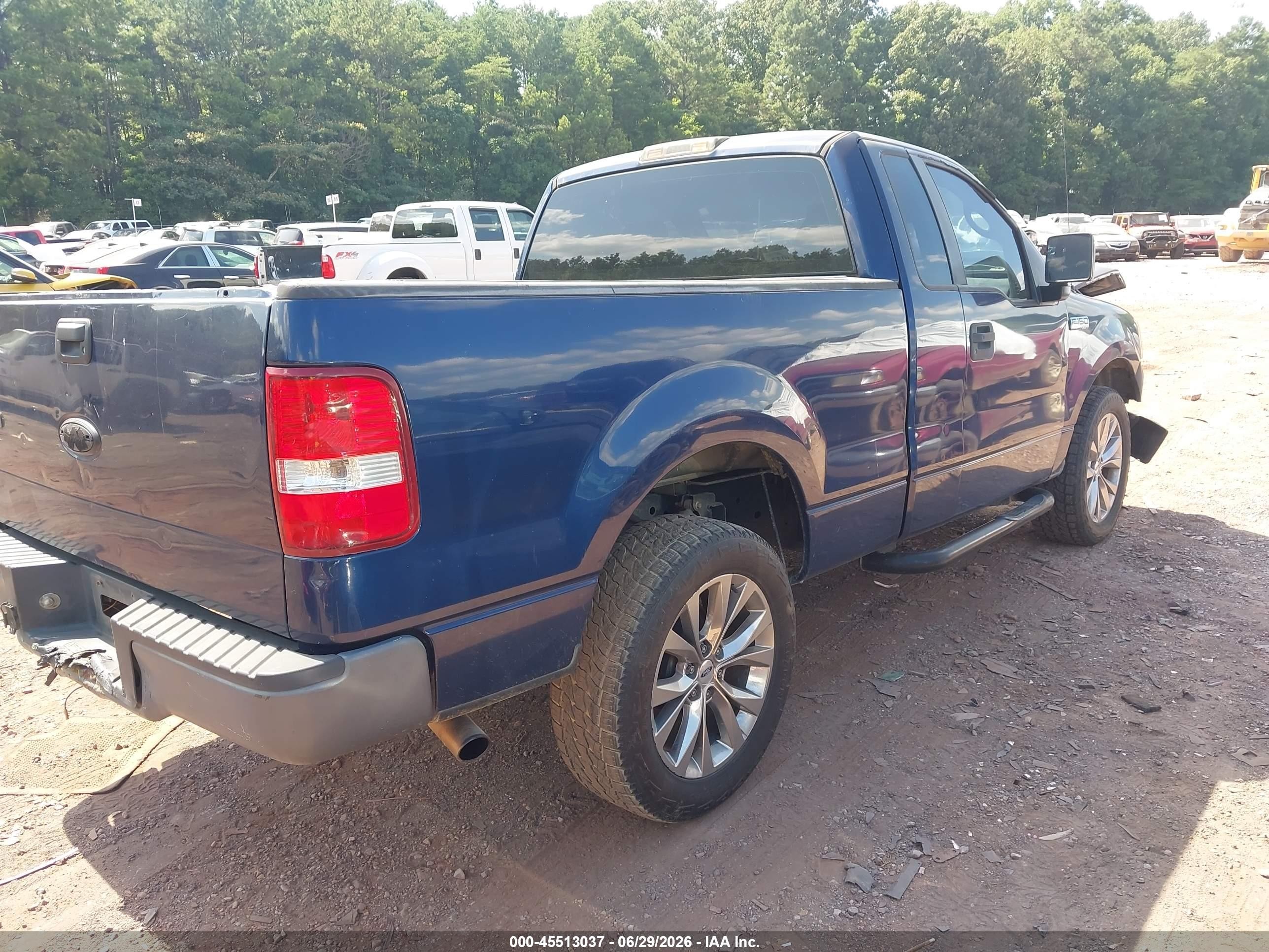 2007 Ford F-150 Stx/xl/xlt Blue vin: 1FTRF12297NA01476