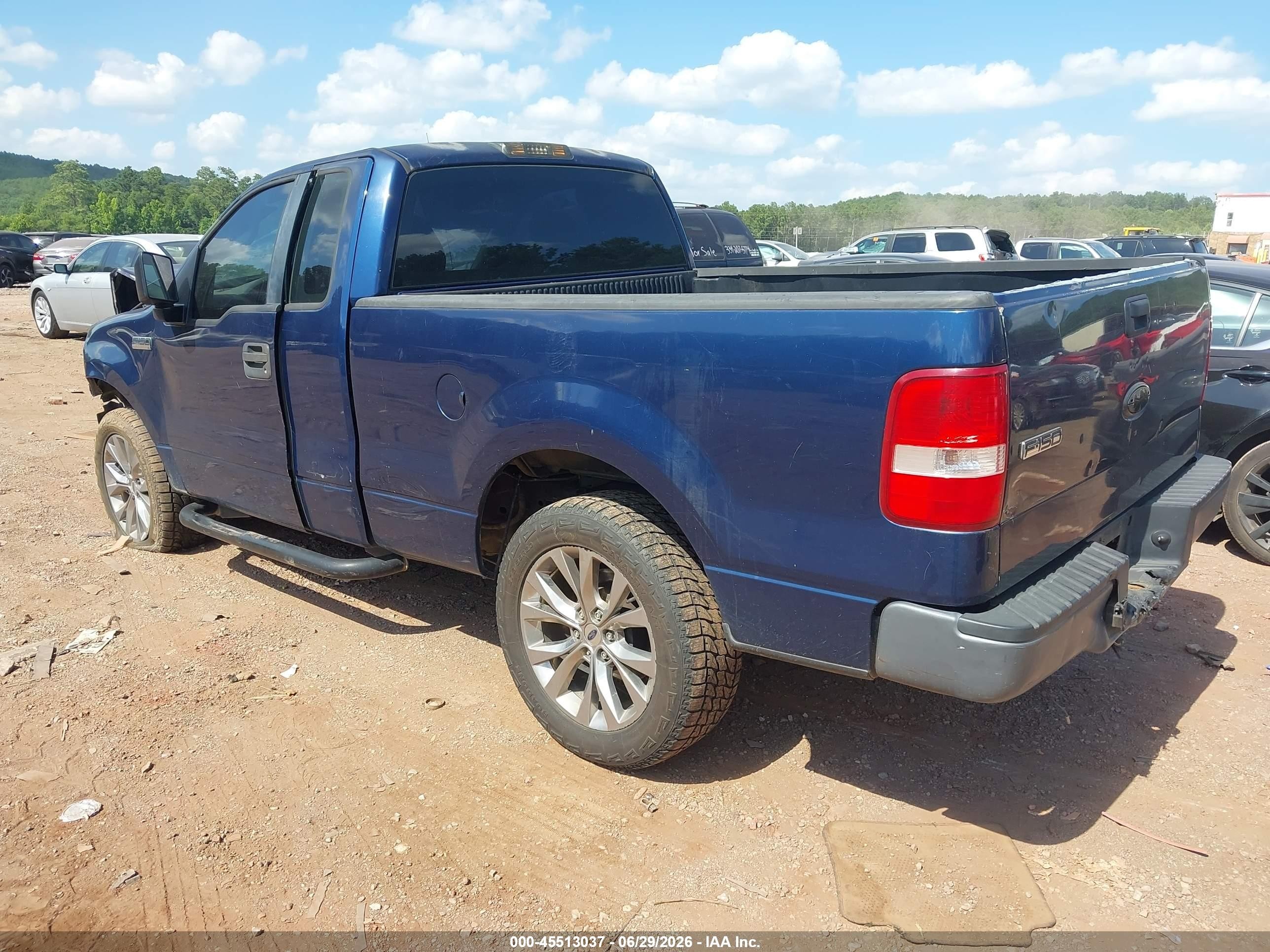 2007 Ford F-150 Stx/xl/xlt Blue vin: 1FTRF12297NA01476