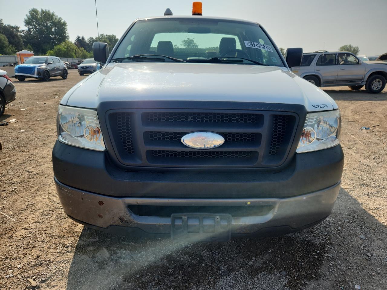 2008 Ford F150 White vin: 1FTRF12298KC95478 Damage: Left Head Lamp, Faded, Repair Required