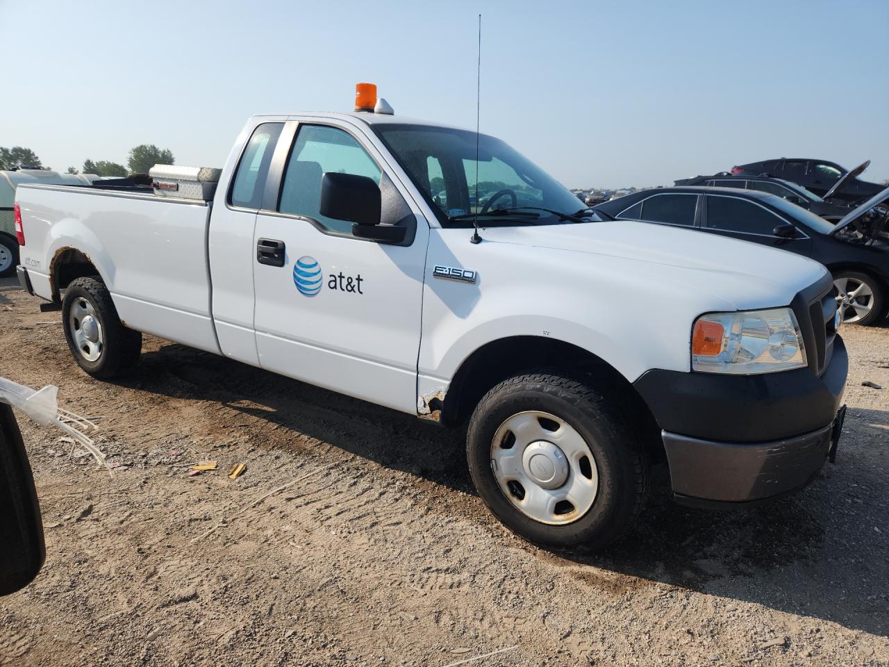 2008 Ford F150 White vin: 1FTRF12298KC95478 Damage: Right Front Fender, Rust, 7 To 8 Inches