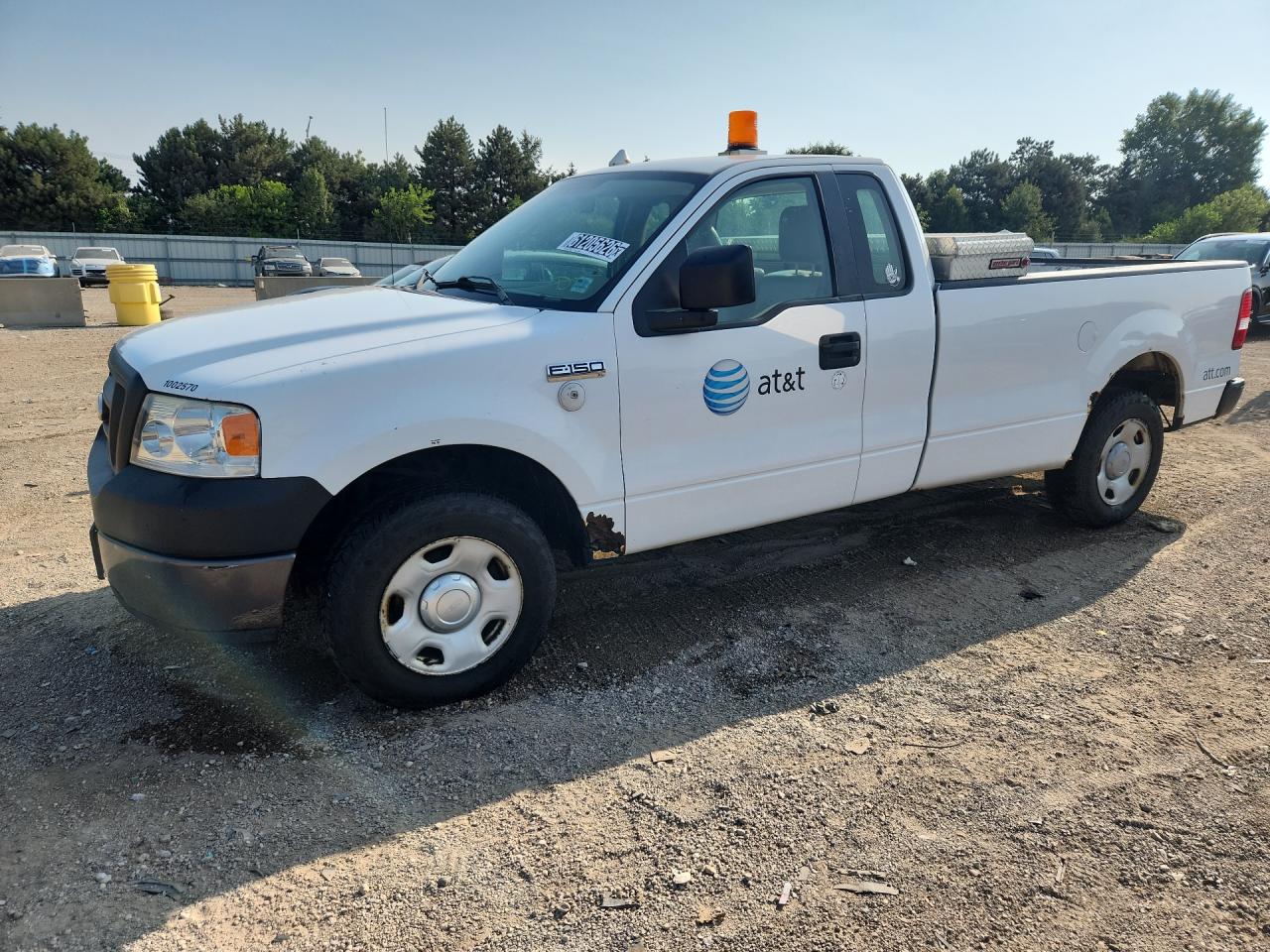 2008 Ford F150 White vin: 1FTRF12298KC95478 Damage: Left Front Fender, Rust, 8 To 9 Inches