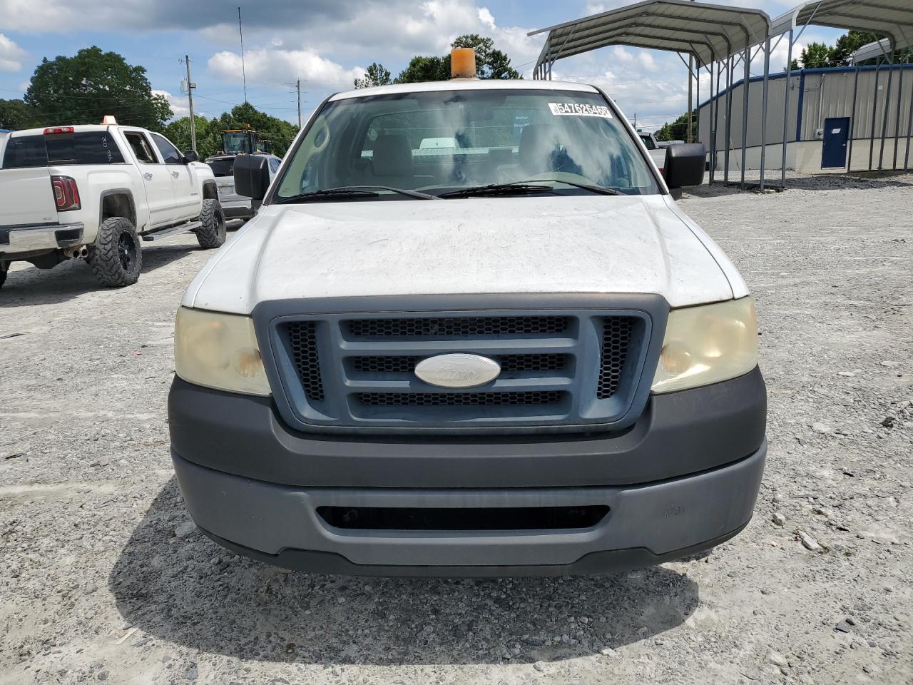 2008 Ford F150 Xl White vin: 1FTRF12298KD52519 Damage: Left Head Lamp, Faded, Repair Required