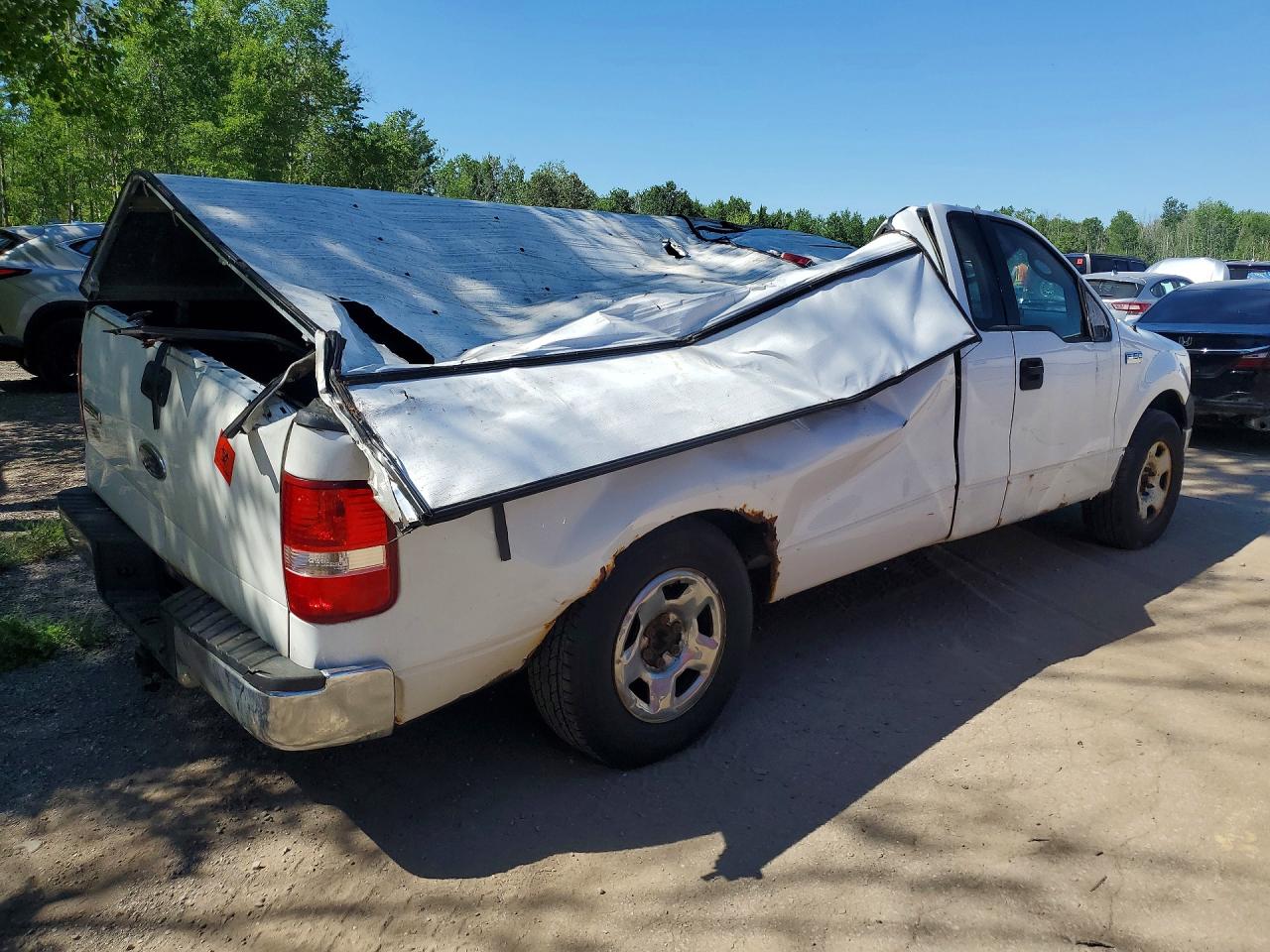 2005 Ford F150 White vin: 1FTRF122X5KC31087