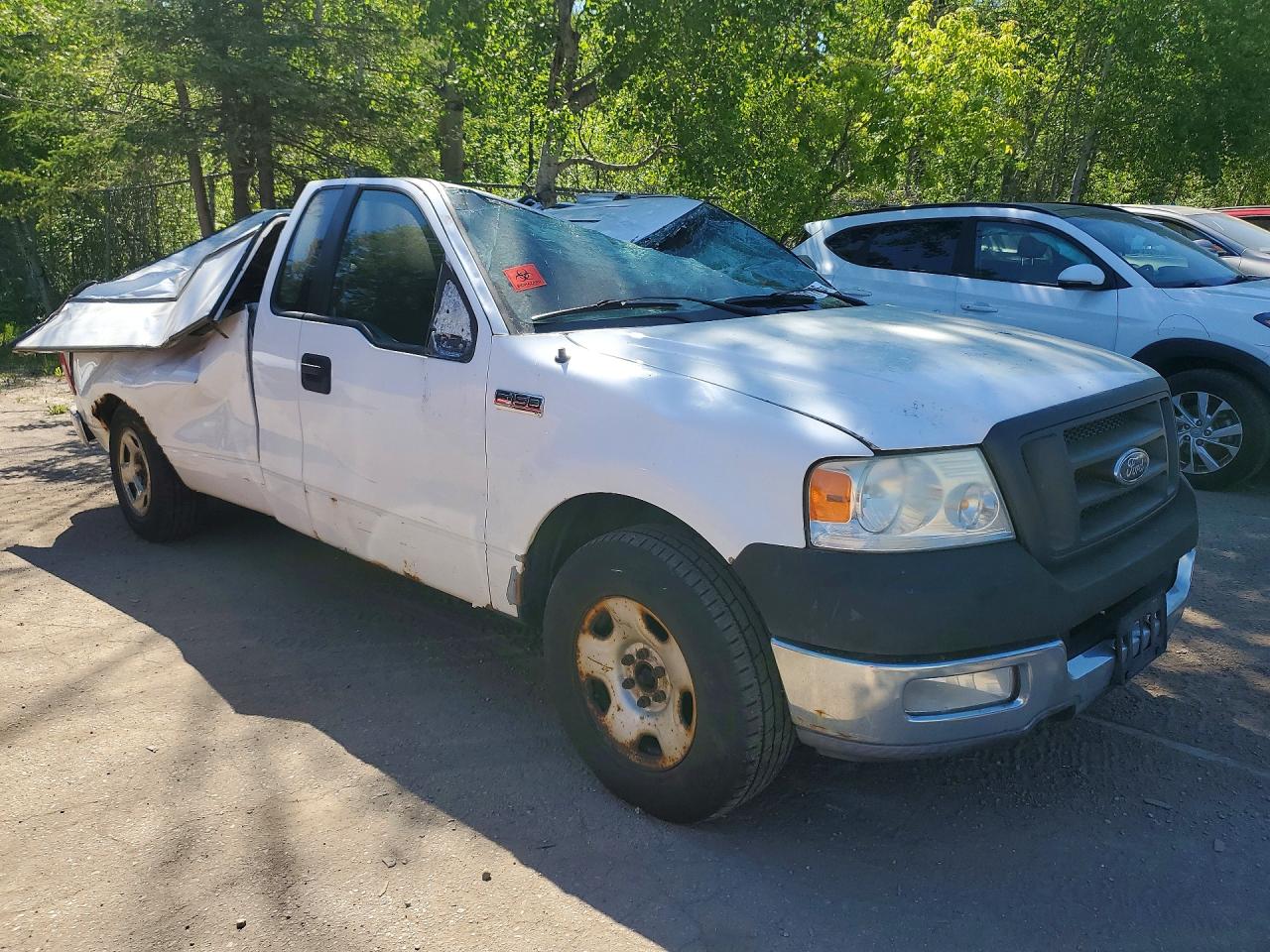 2005 Ford F150 White vin: 1FTRF122X5KC31087
