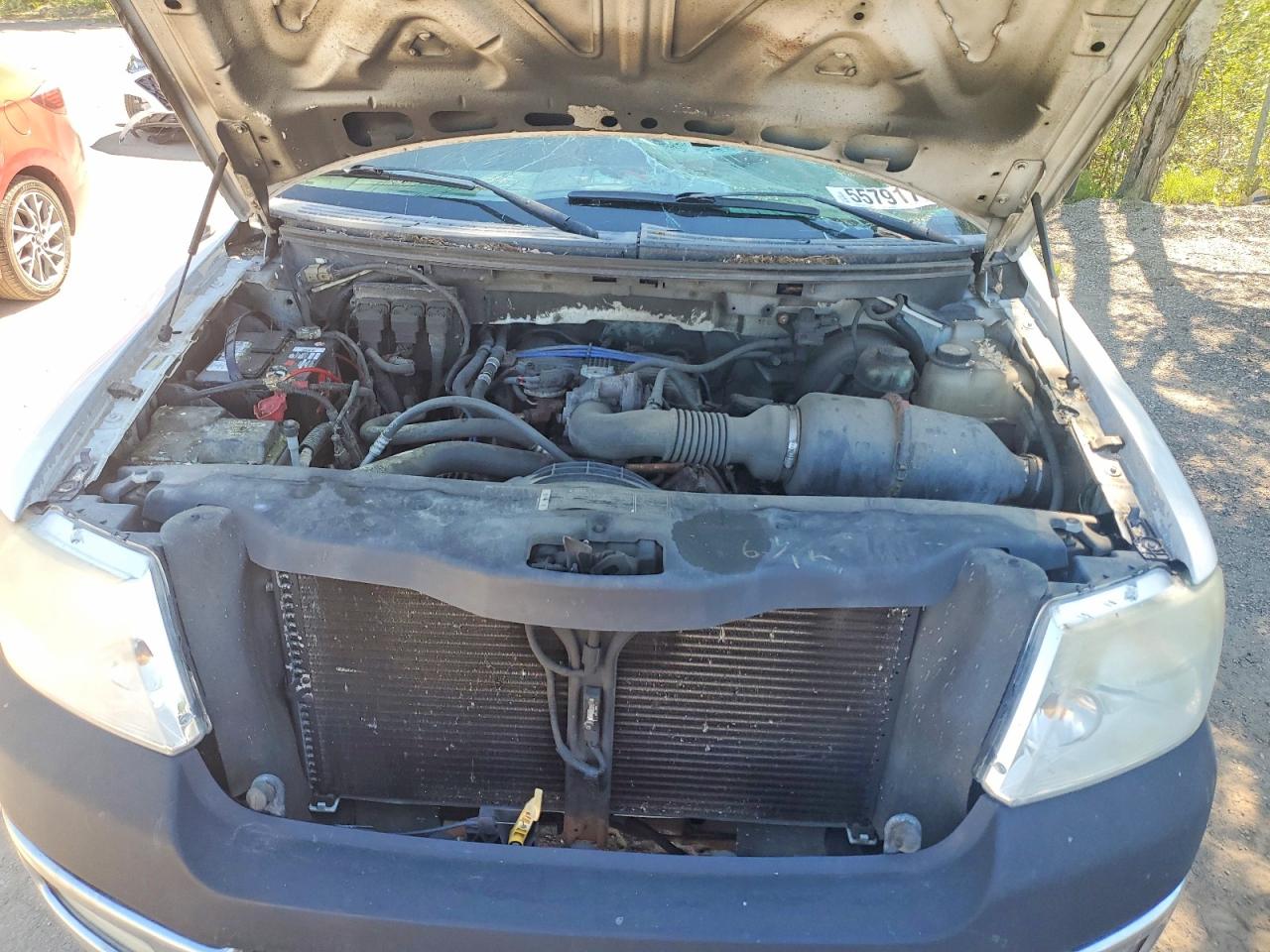 2005 Ford F150 White vin: 1FTRF122X5KC31087