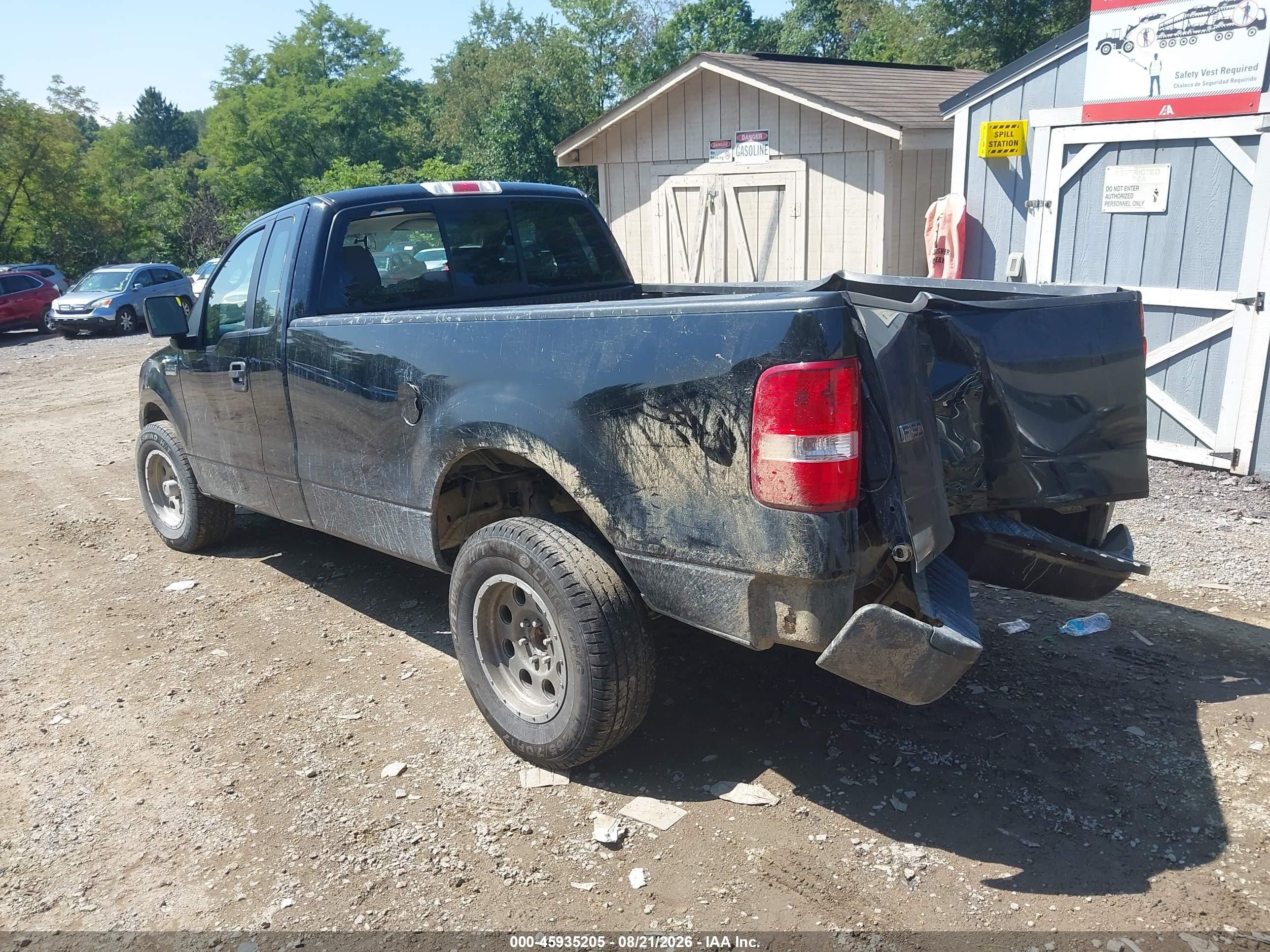 2007 Ford F-150 Stx/xl/xlt Black vin: 1FTRF122X7KD63219
