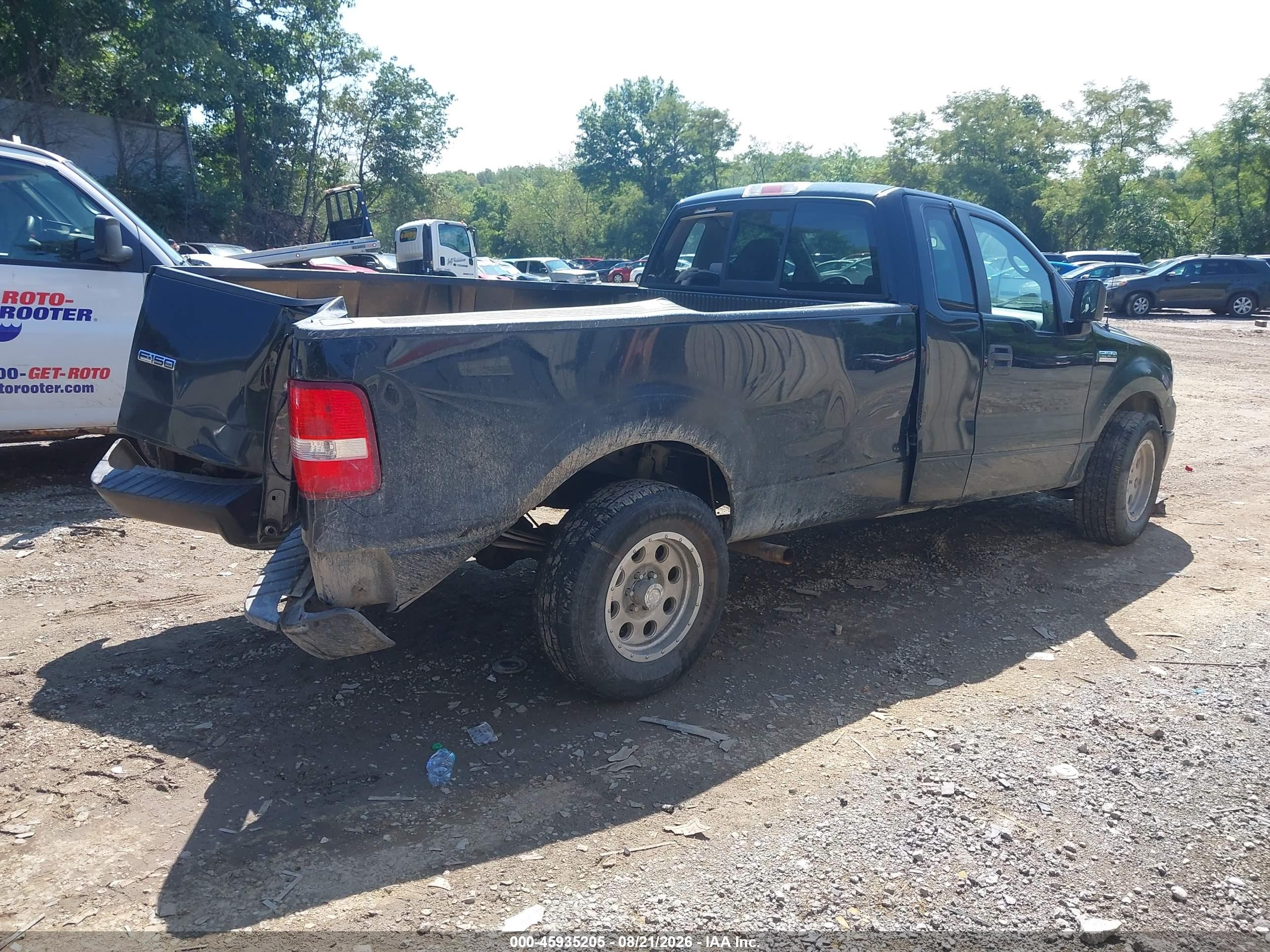 2007 Ford F-150 Stx/xl/xlt Black vin: 1FTRF122X7KD63219