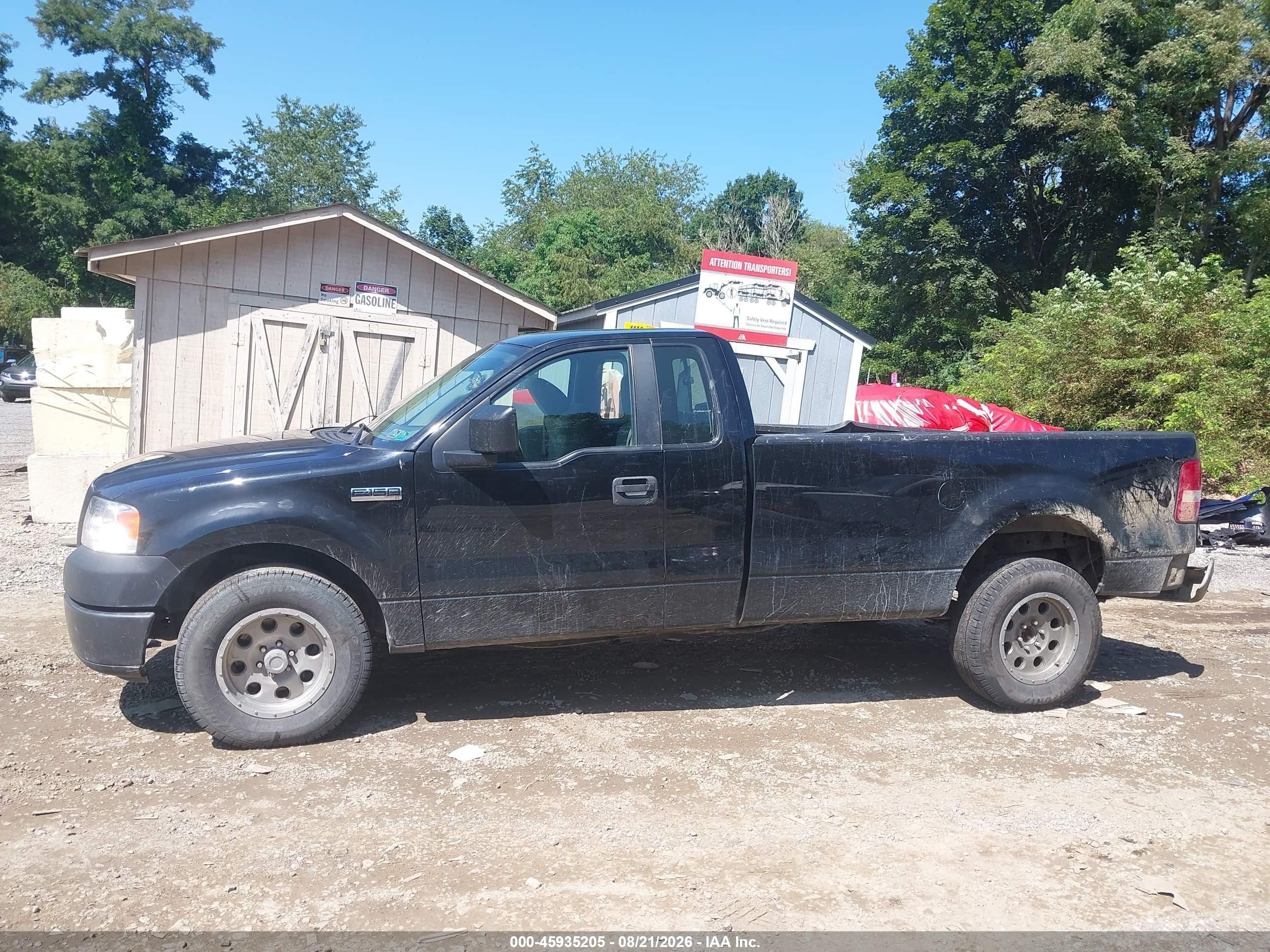 2007 Ford F-150 Stx/xl/xlt Black vin: 1FTRF122X7KD63219