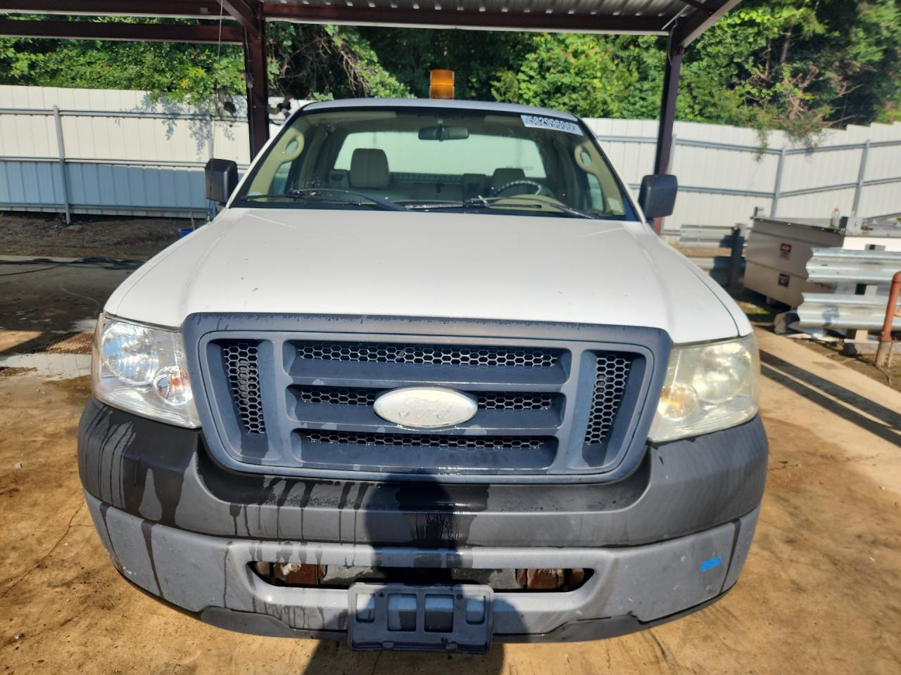 2008 Ford F150 White vin: 1FTRF122X8KB62860 Damage: Hood, Chipped, 10 Or More