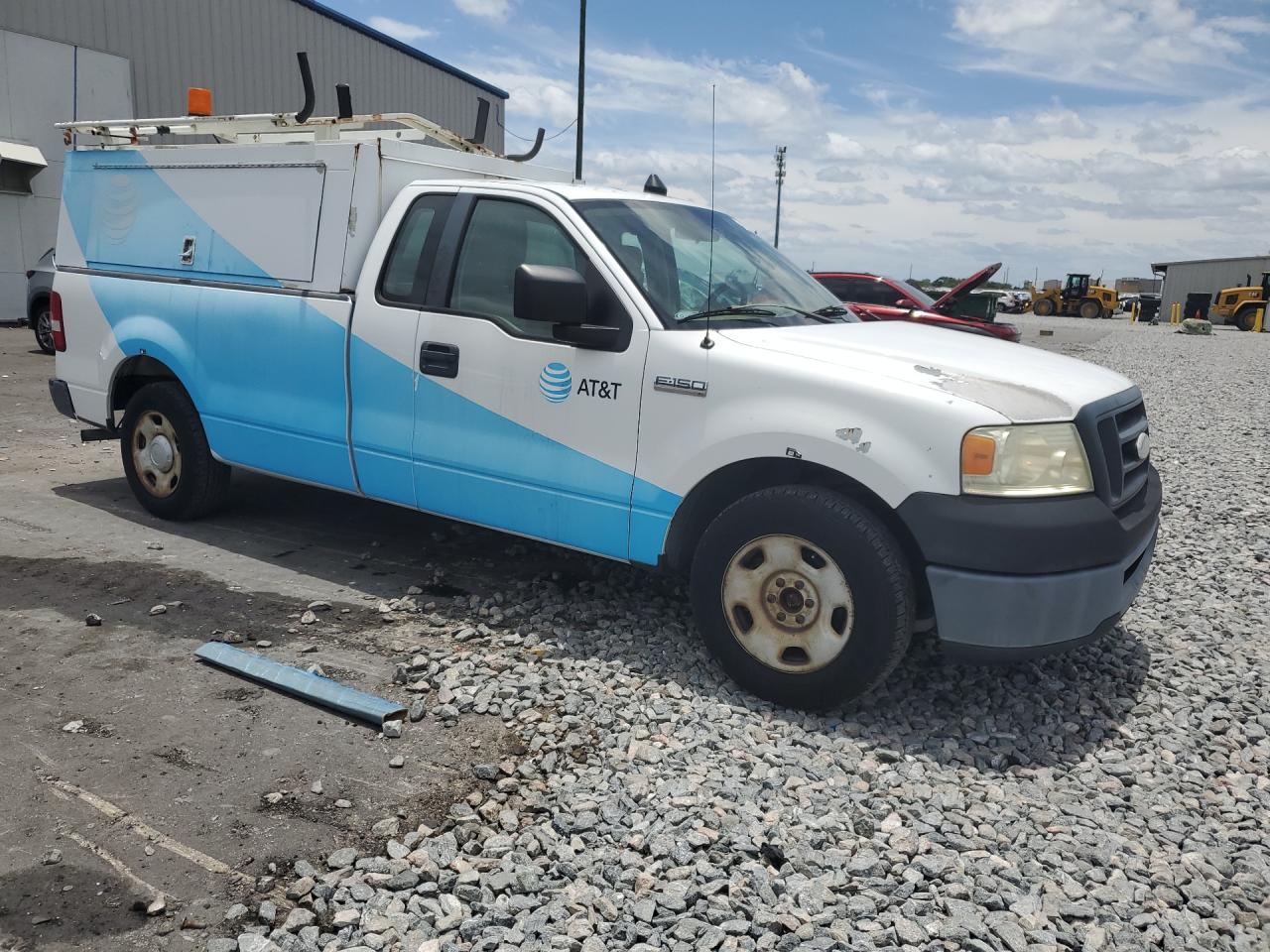 2008 Ford F150 White vin: 1FTRF122X8KB87628 Damage: Hood, Peeling, > 12 Inches