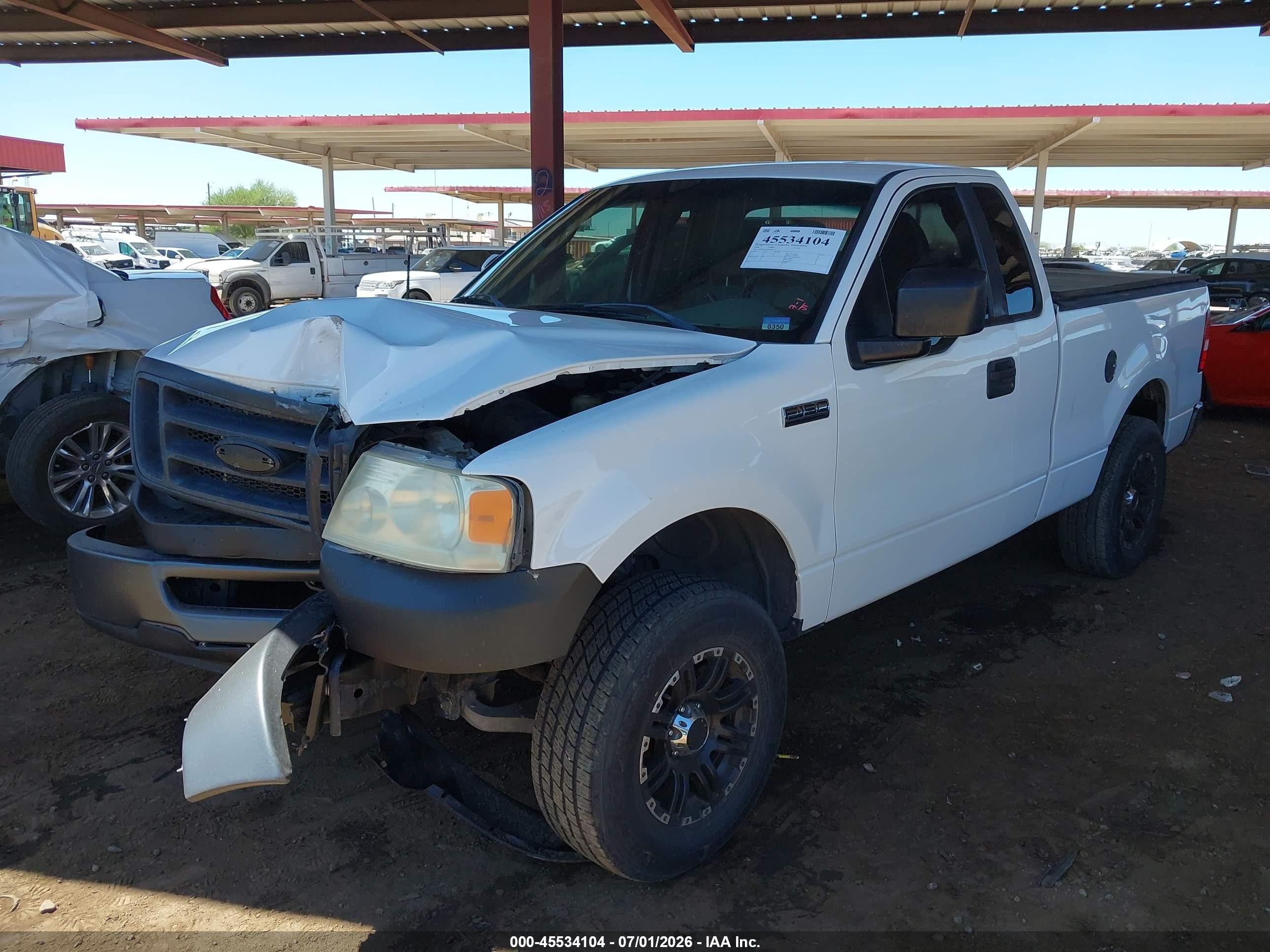 2008 Ford F-150 Stx/xl/xlt White vin: 1FTRF122X8KD81477