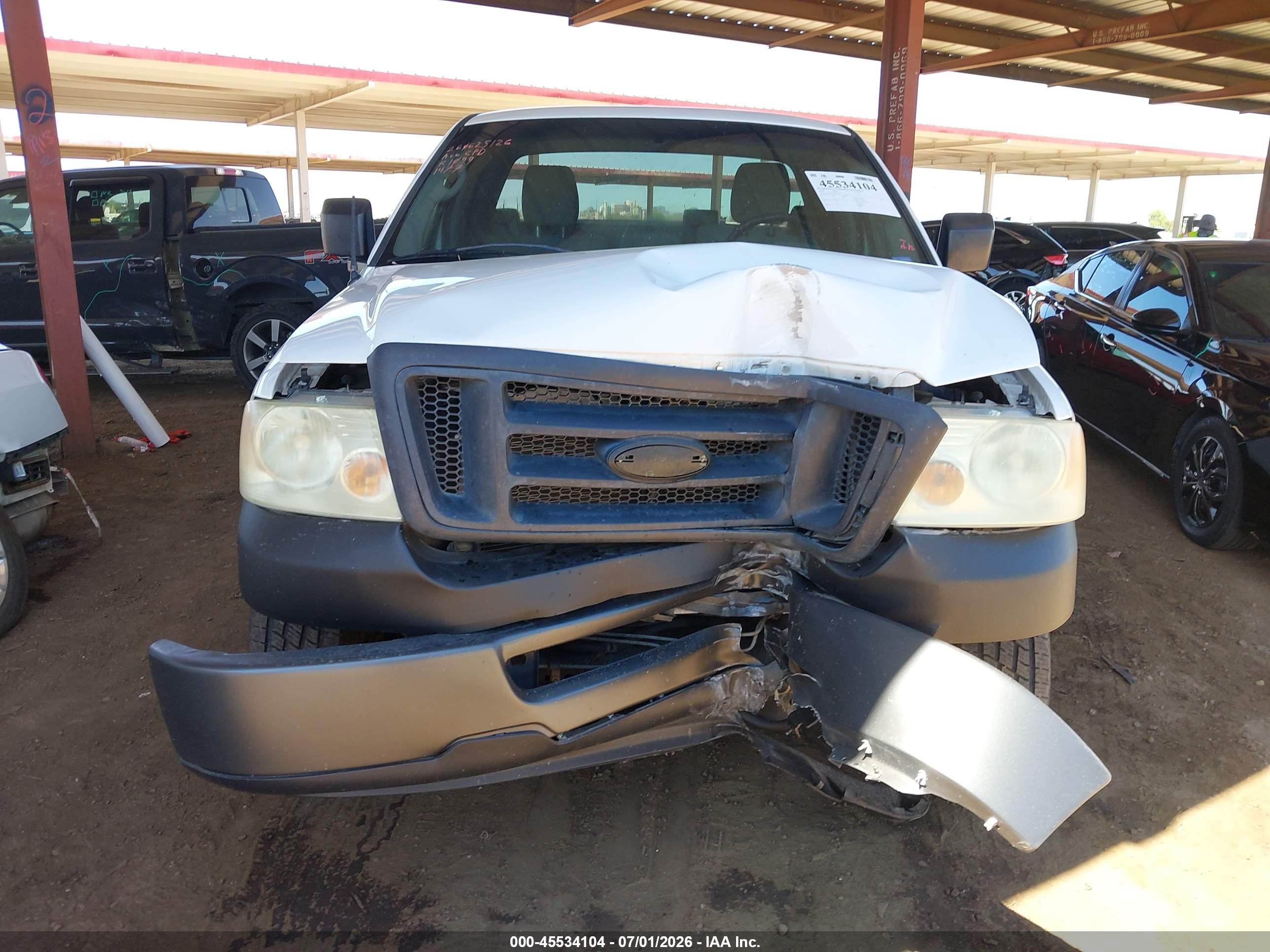 2008 Ford F-150 Stx/xl/xlt White vin: 1FTRF122X8KD81477