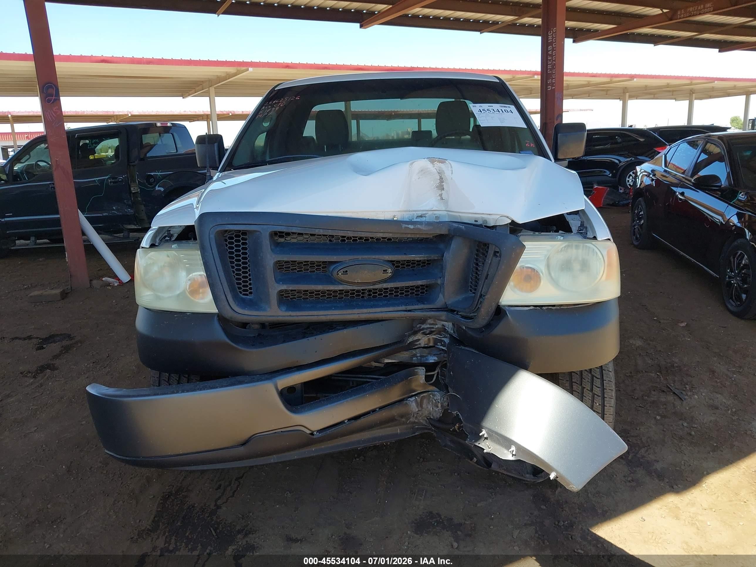 2008 Ford F-150 Stx/xl/xlt White vin: 1FTRF122X8KD81477