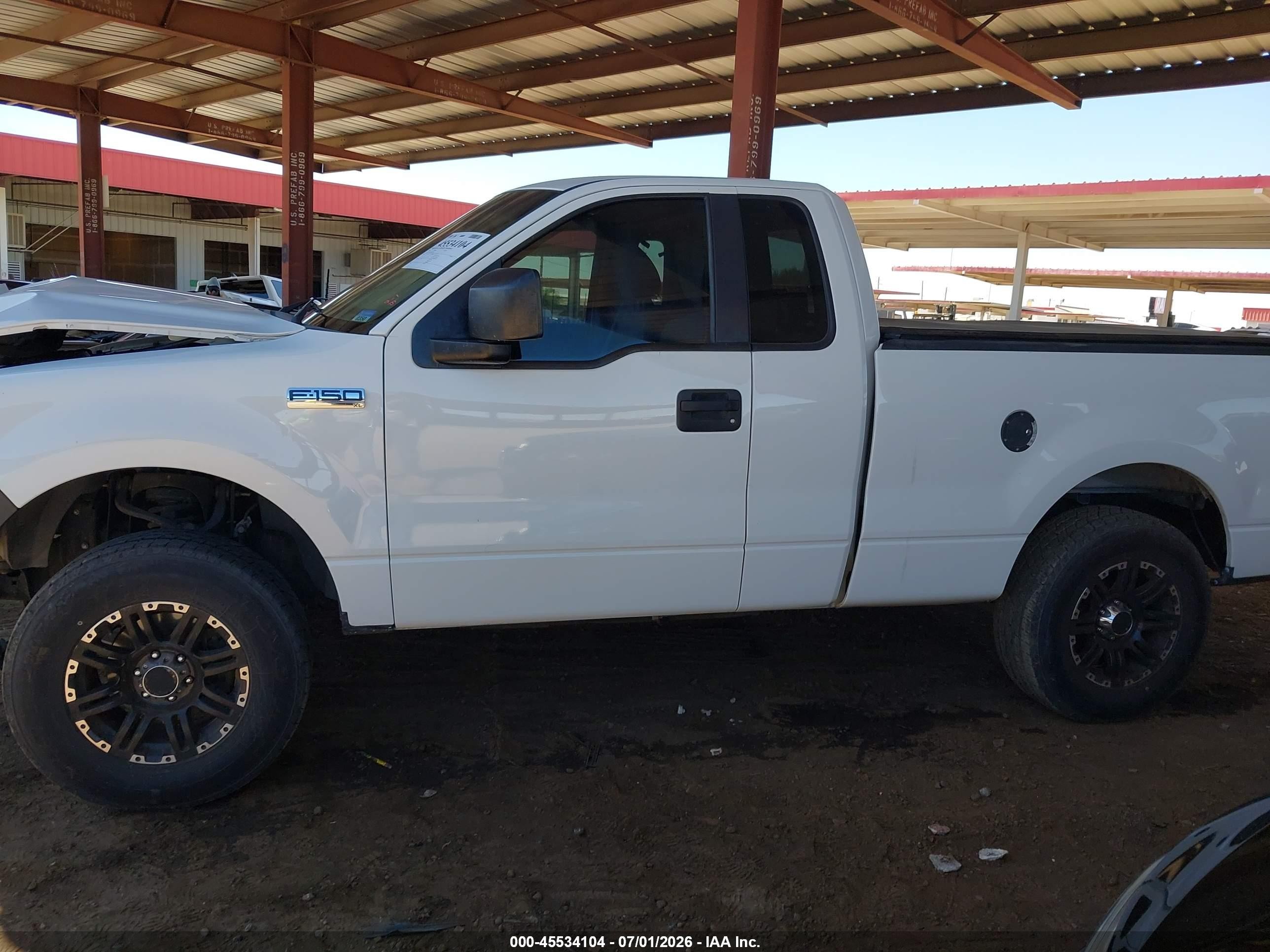 2008 Ford F-150 Stx/xl/xlt White vin: 1FTRF122X8KD81477