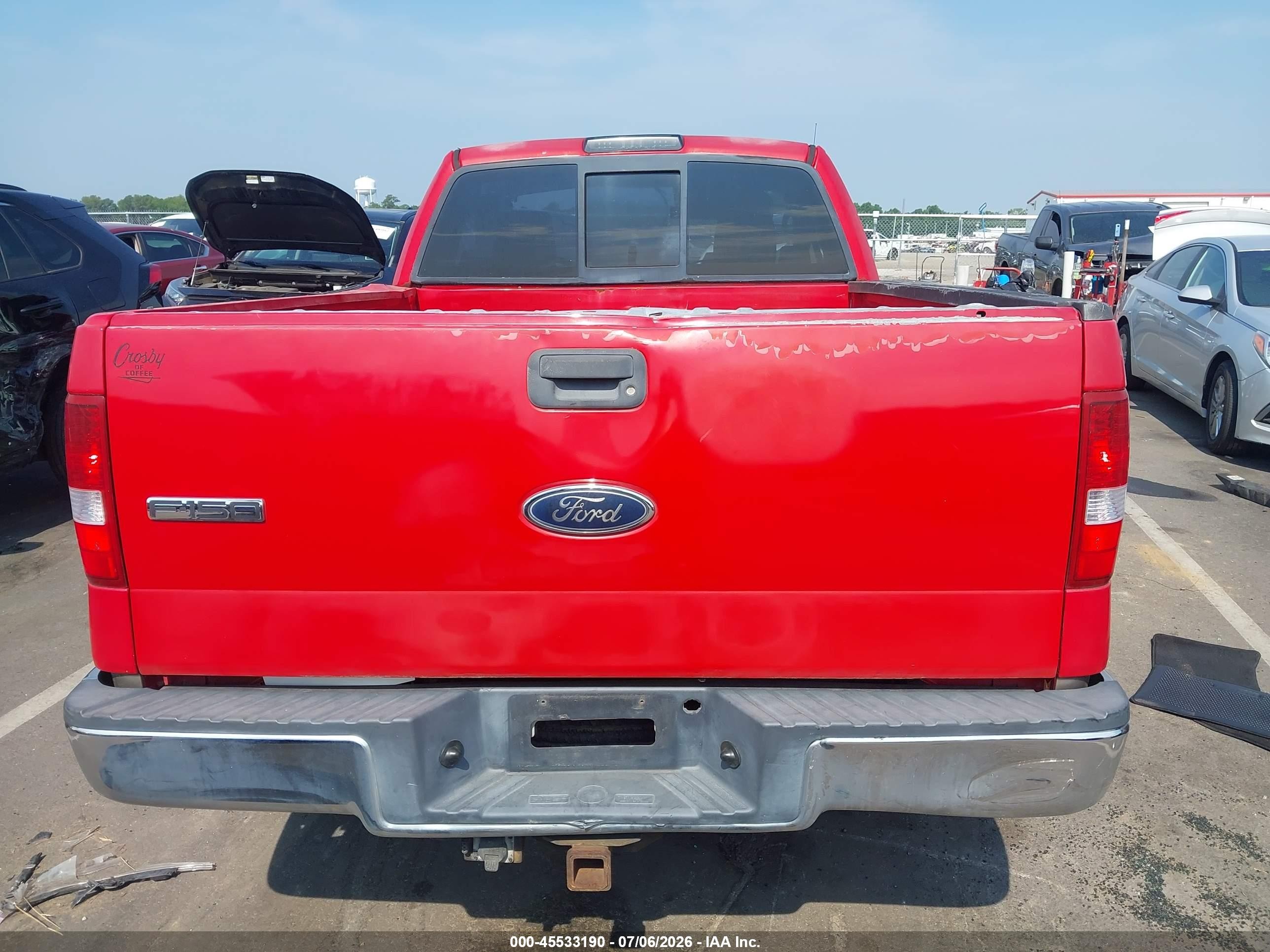 2004 Ford F-150 Xl/xlt Красный vin: 1FTRF12514NC66320