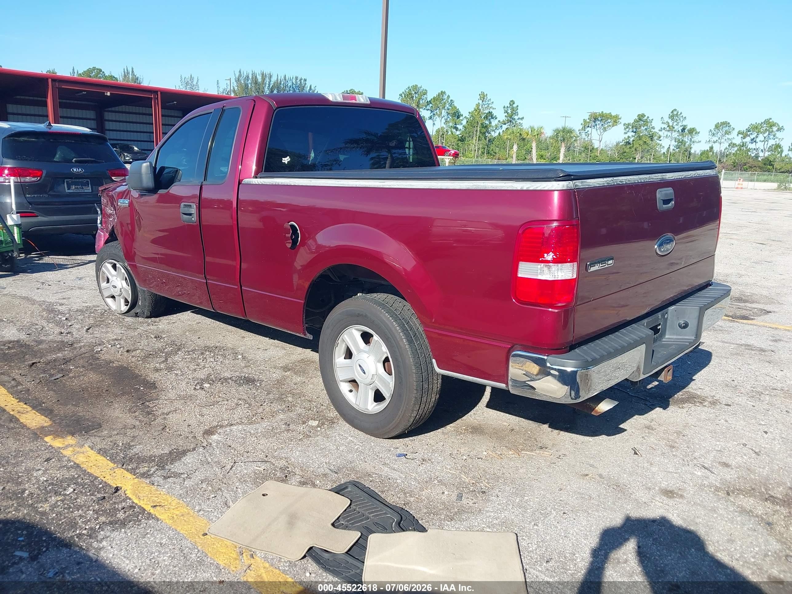 2004 Ford F-150 Xl/xlt Red vin: 1FTRF12554NC59807