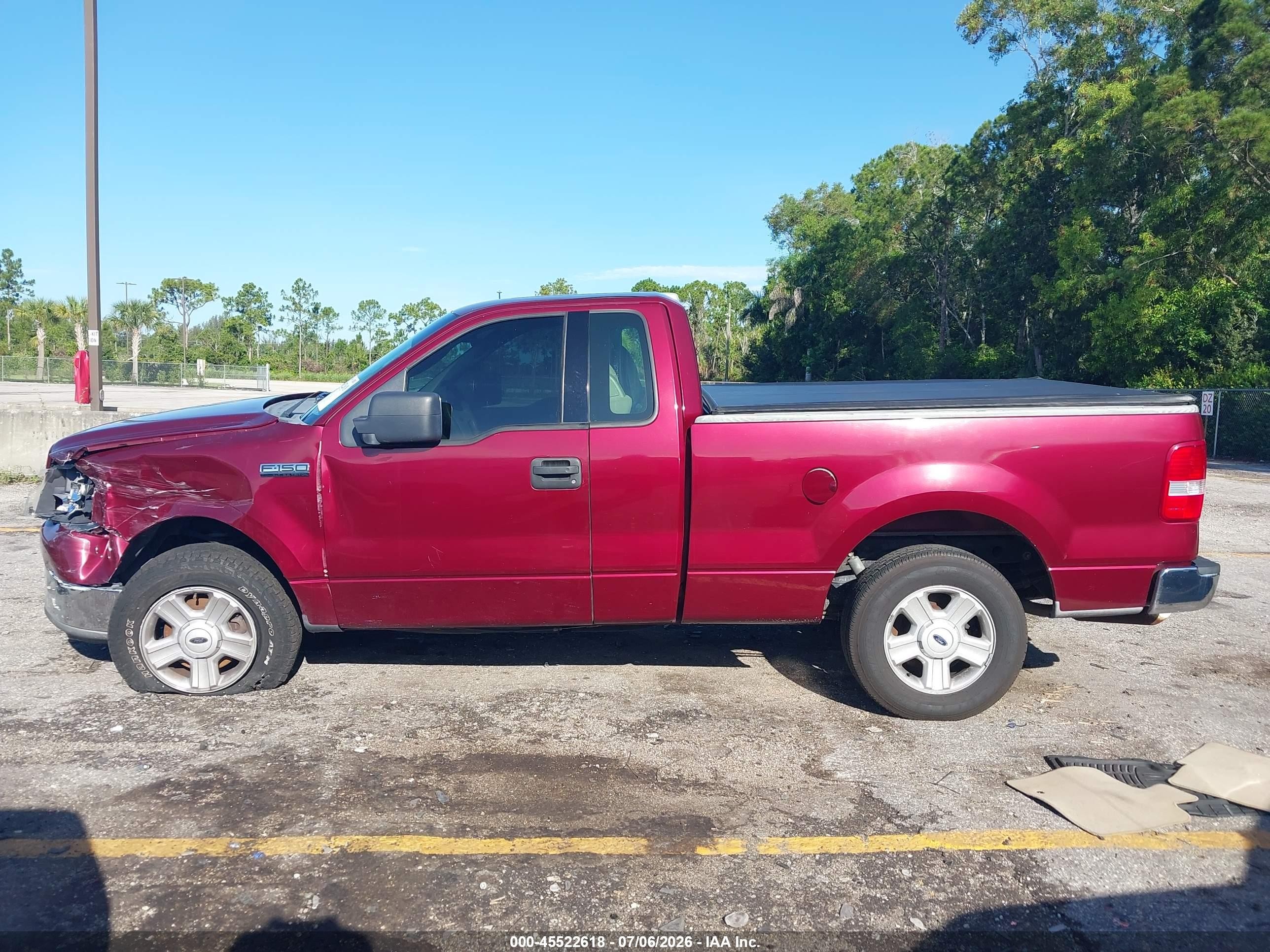 2004 Ford F-150 Xl/xlt Red vin: 1FTRF12554NC59807