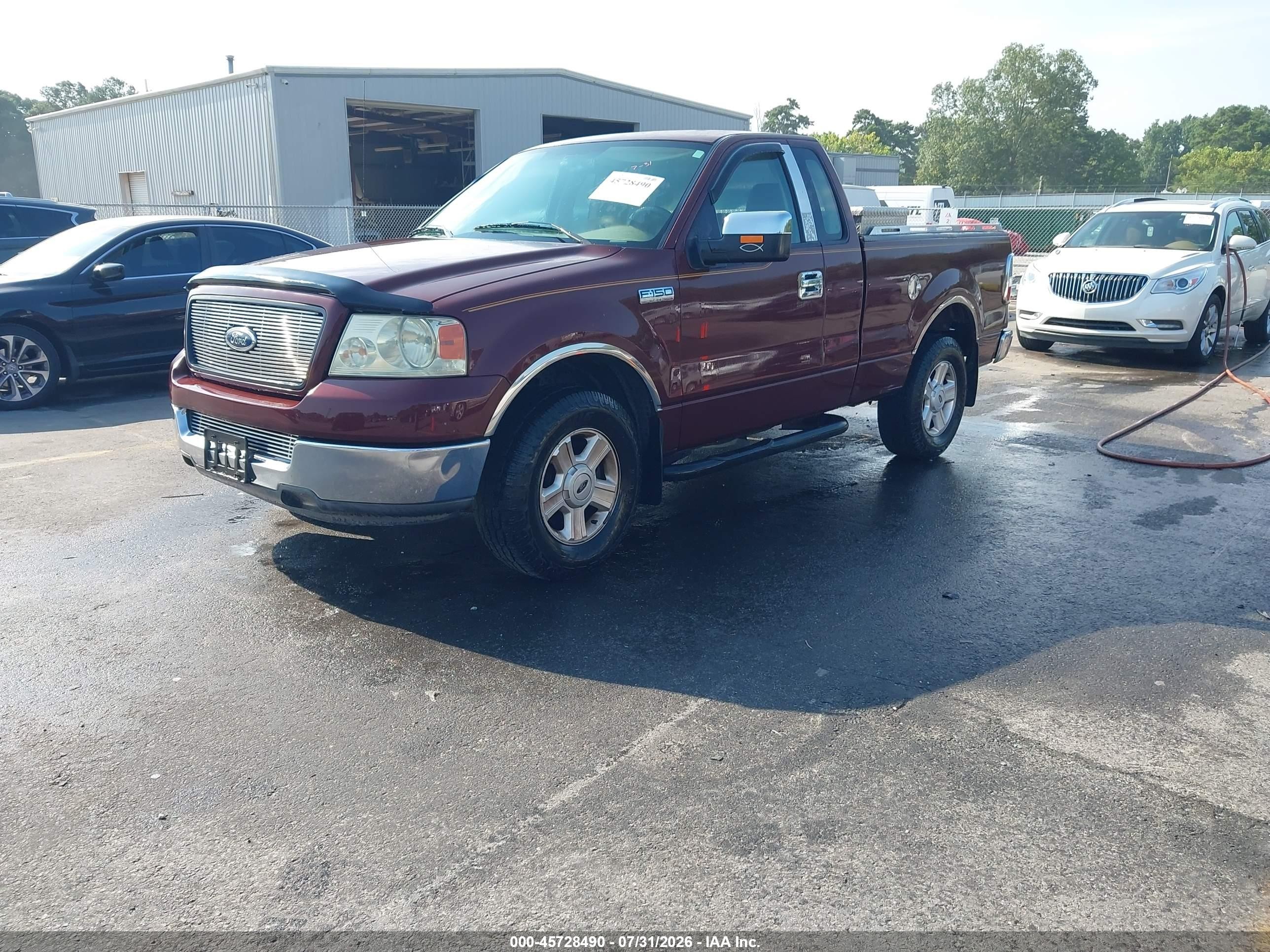 2004 Ford F-150 Xl/xlt Burgundy vin: 1FTRF12574NA90700