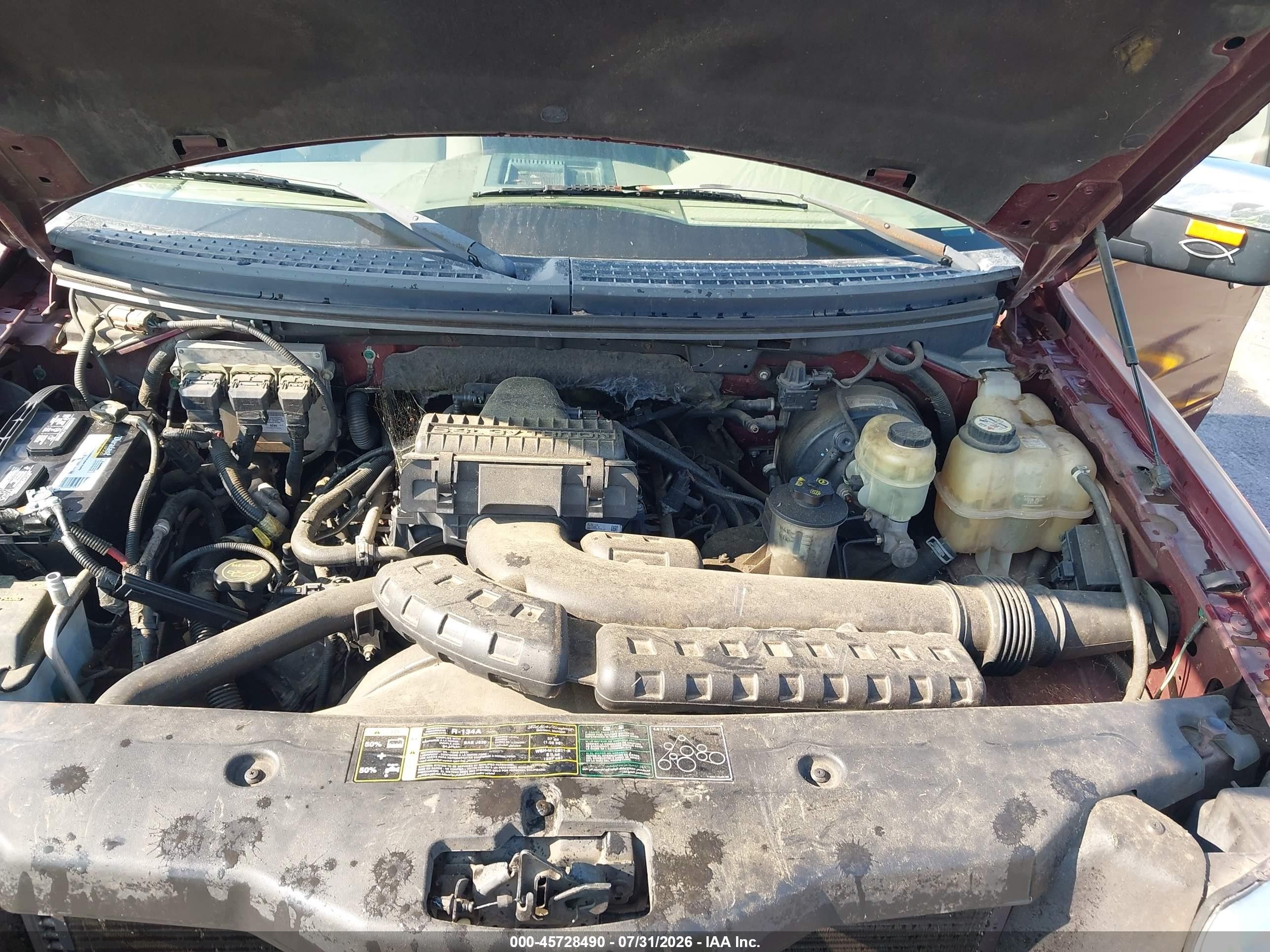 2004 Ford F-150 Xl/xlt Burgundy vin: 1FTRF12574NA90700
