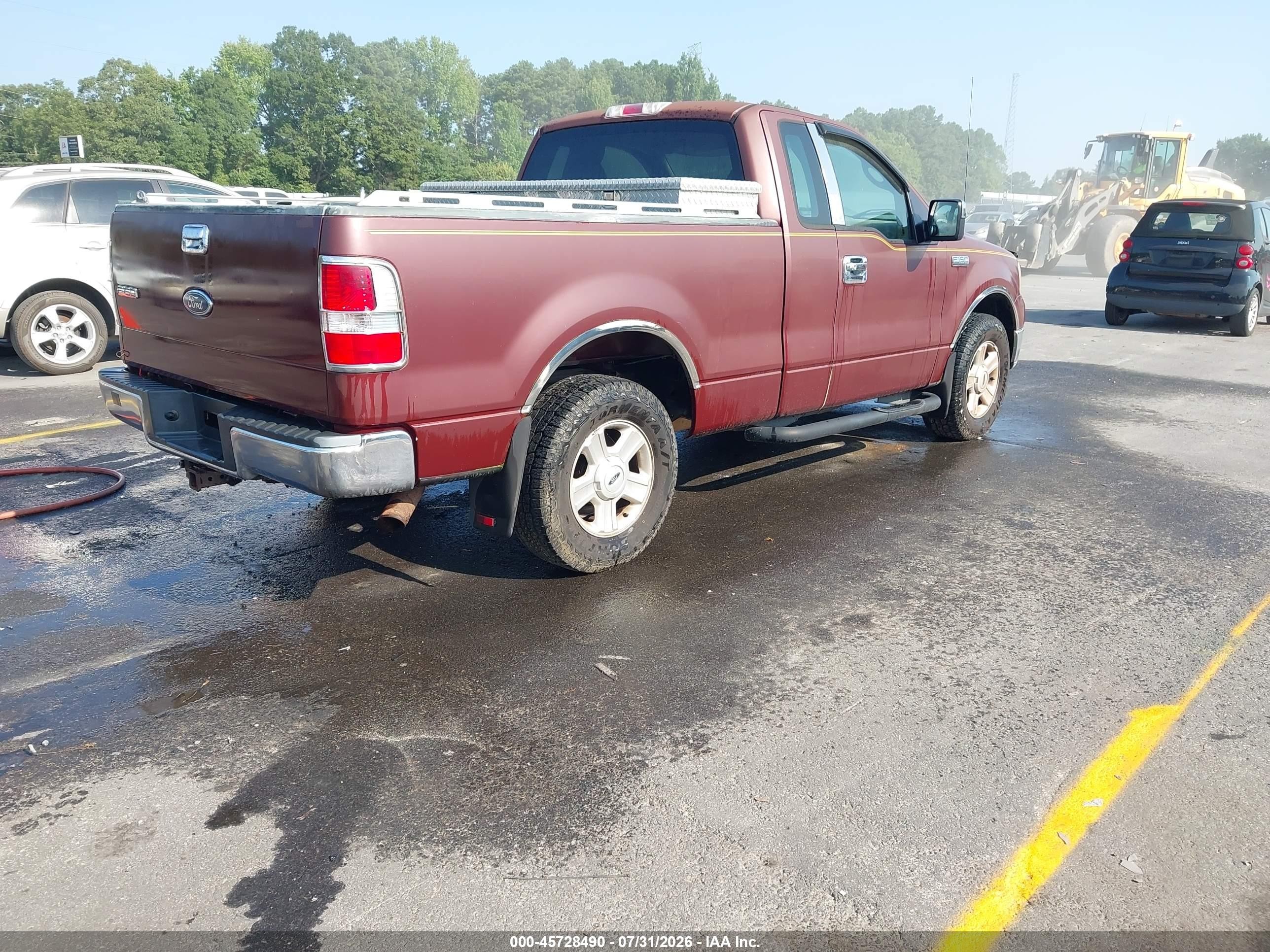 2004 Ford F-150 Xl/xlt Burgundy vin: 1FTRF12574NA90700