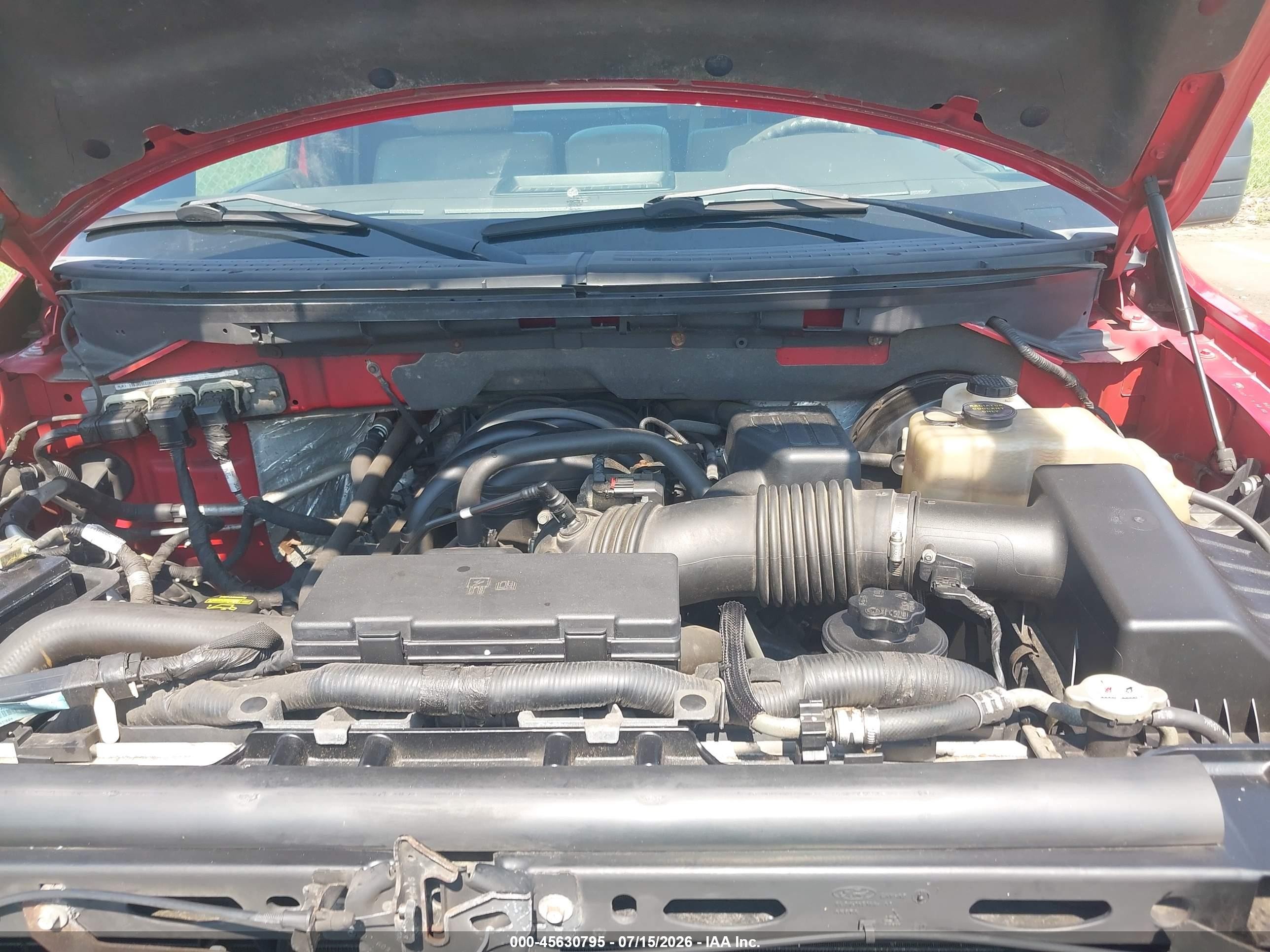 2009 Ford F-150 Xl/xl W/midbox Prep/xlt/xlt W/midbox Prep Red vin: 1FTRF12849KB42545