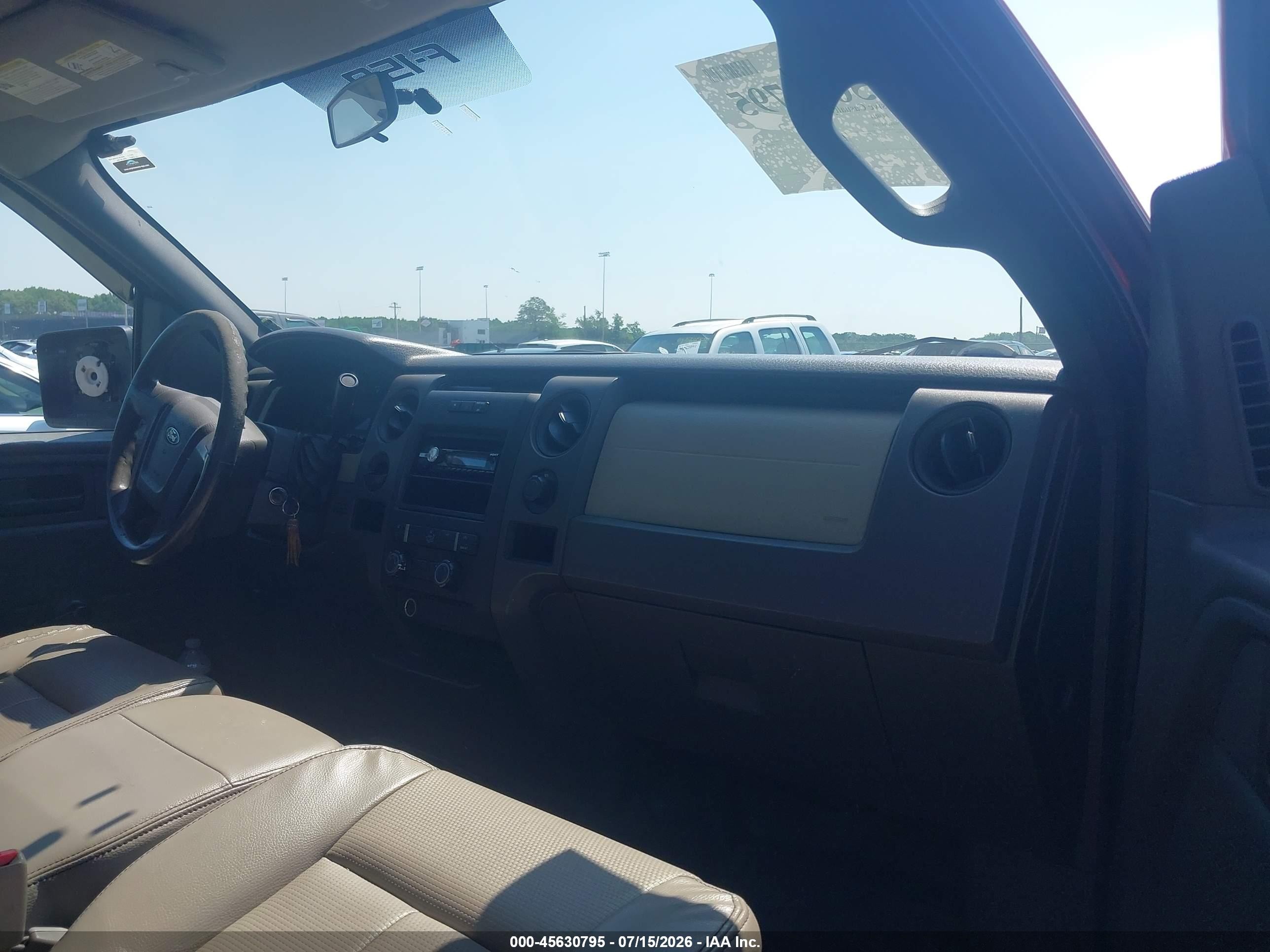 2009 Ford F-150 Xl/xl W/midbox Prep/xlt/xlt W/midbox Prep Red vin: 1FTRF12849KB42545