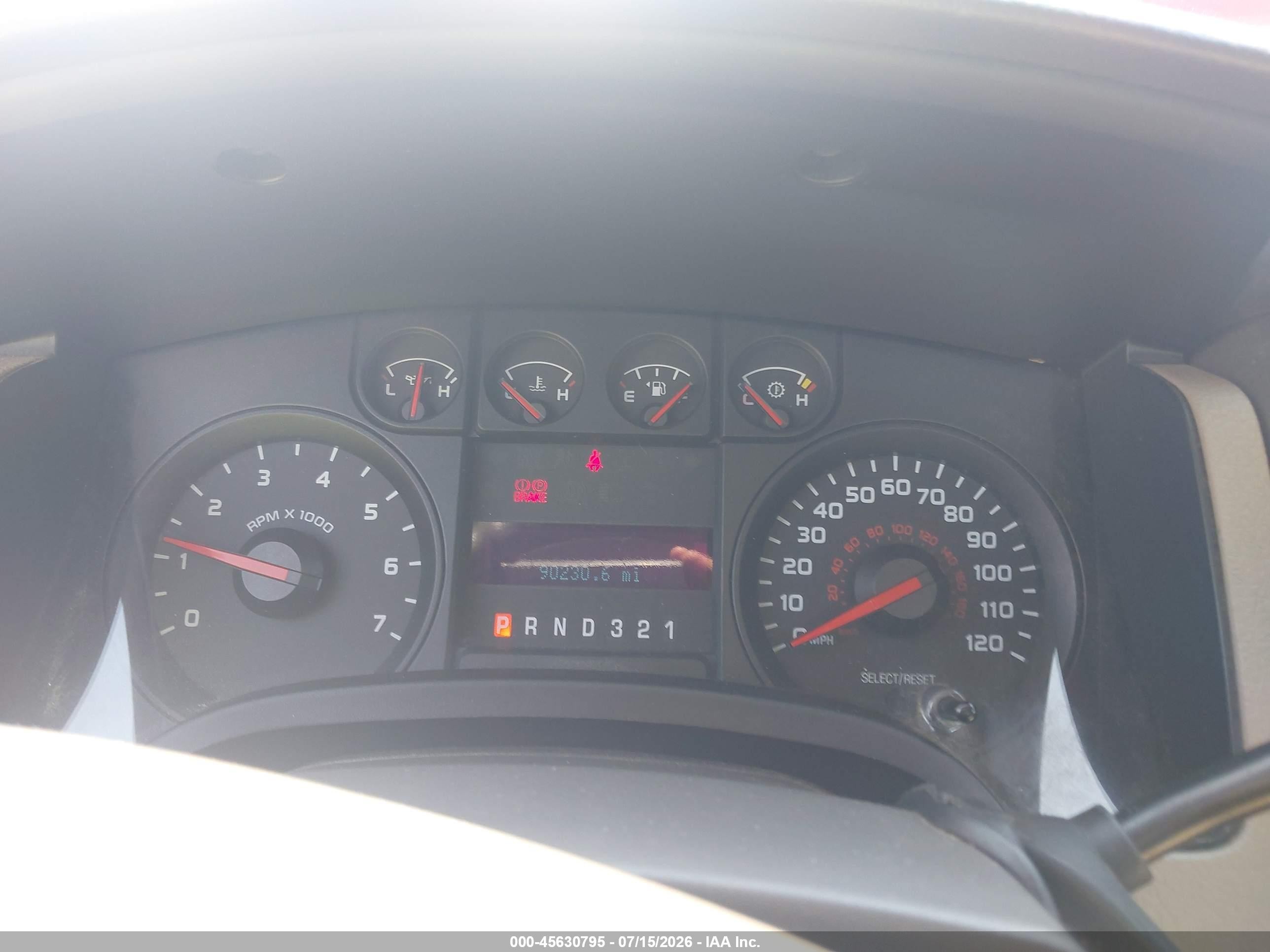 2009 Ford F-150 Xl/xl W/midbox Prep/xlt/xlt W/midbox Prep Red vin: 1FTRF12849KB42545