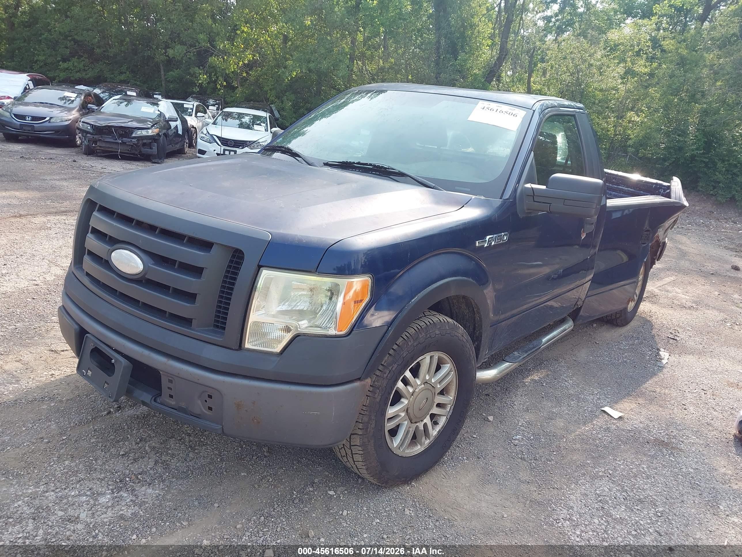 2009 Ford F-150 Xl/xl W/midbox Prep/xlt/xlt W/midbox Prep Blue vin: 1FTRF12879KA83720