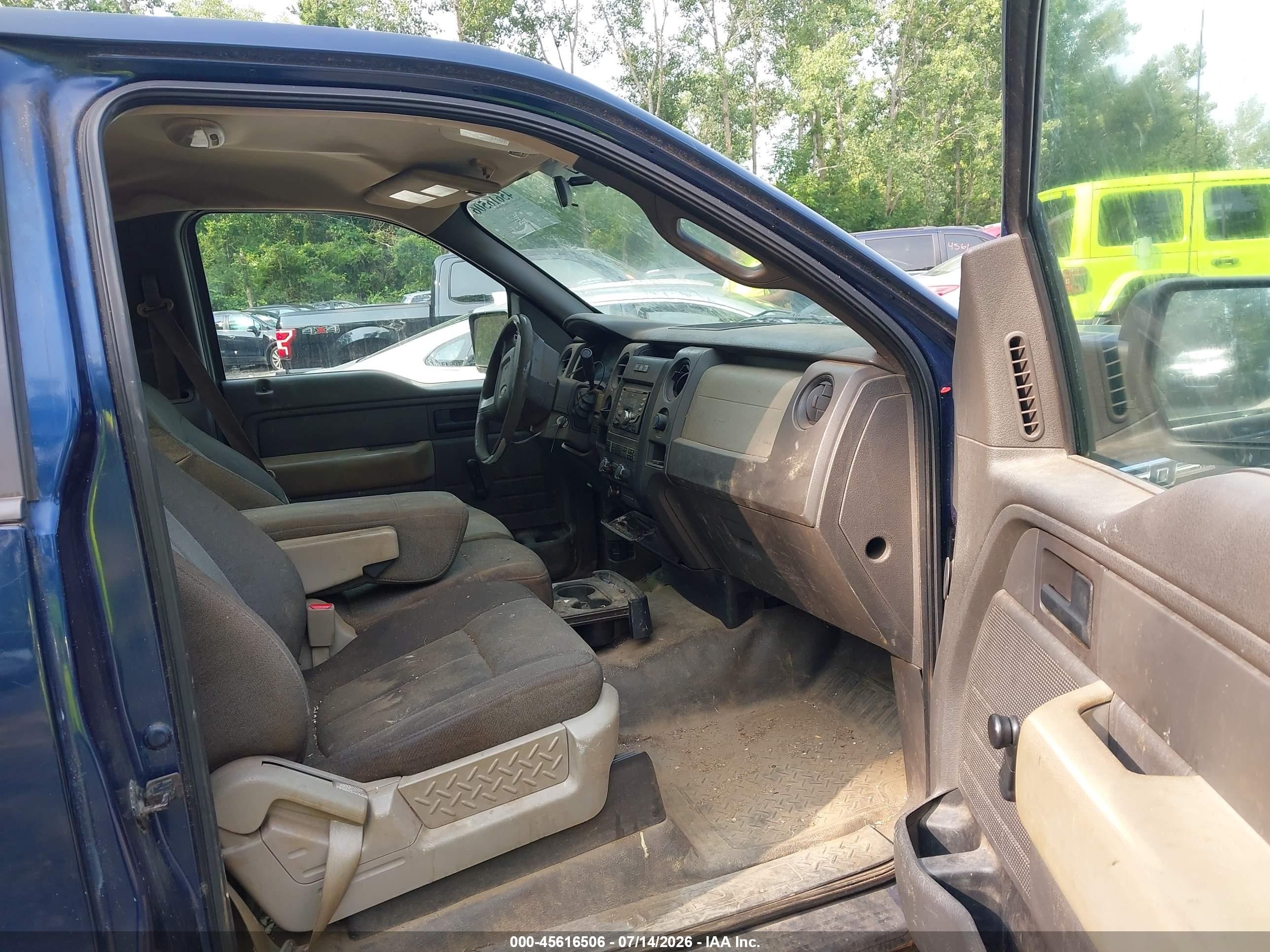 2009 Ford F-150 Xl/xl W/midbox Prep/xlt/xlt W/midbox Prep Blue vin: 1FTRF12879KA83720